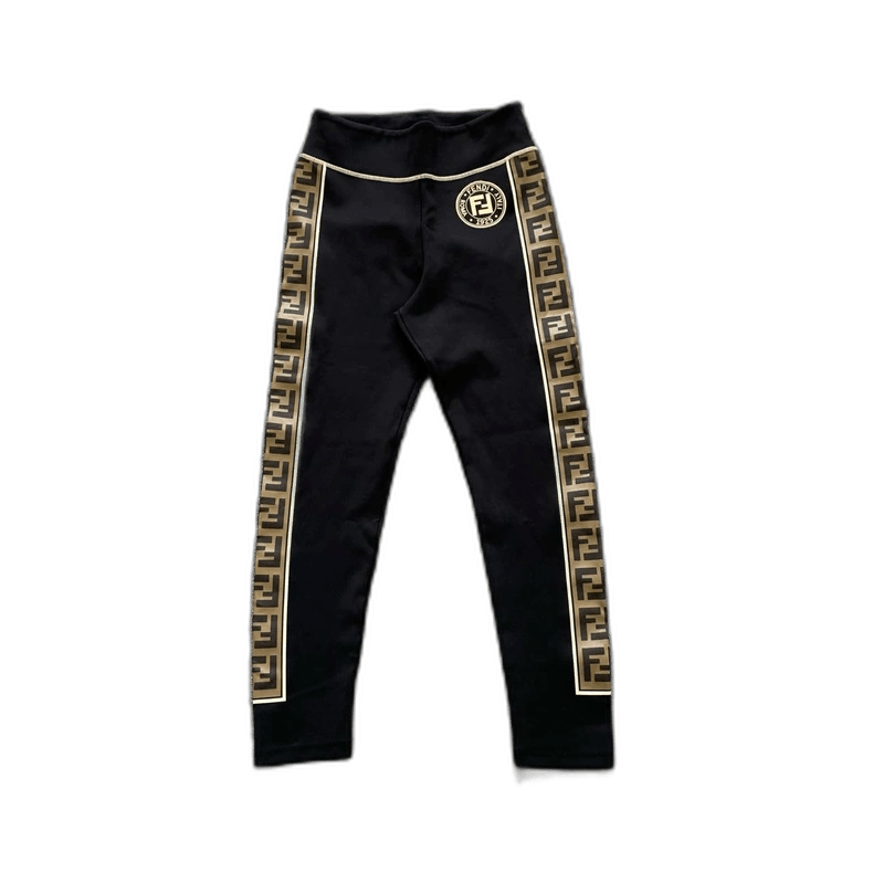 Fendi Fendi Black Side Stripe Casual Pants Size 42" / US 20 - 1 Thumbnail