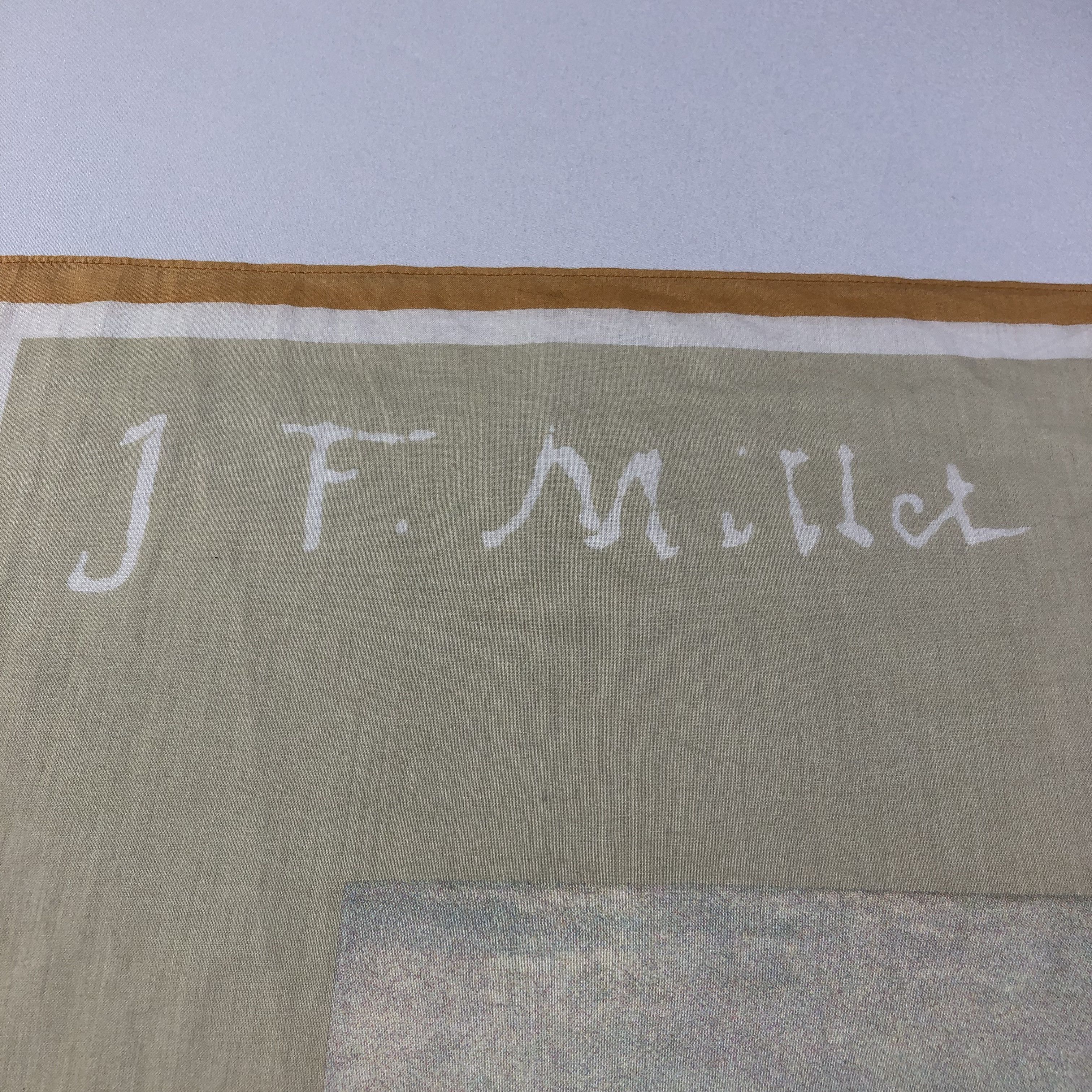 Vintage J.F Millet Les Glaneuses Handkerchief Bandana H1859 Size ONE SIZE - 4 Thumbnail
