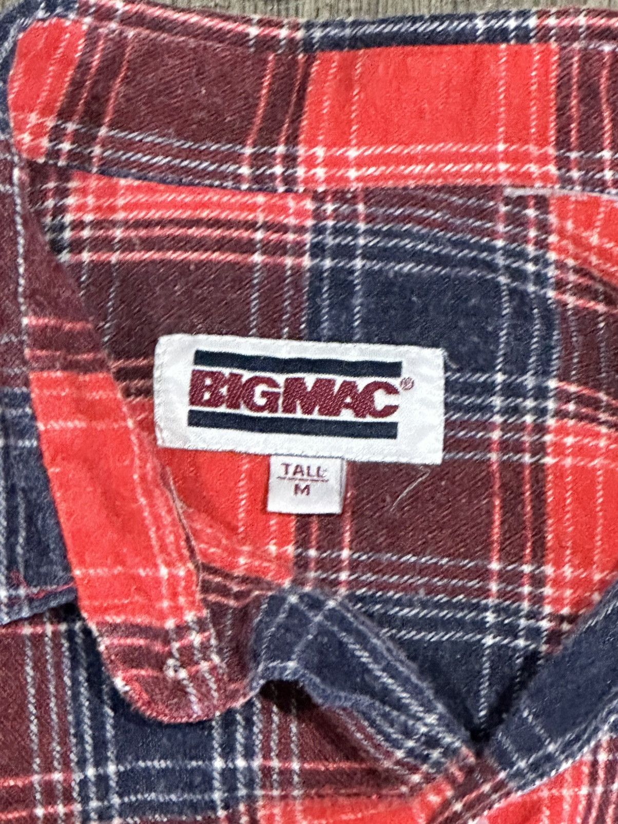 Big Mac VTG 1980s Big Mac Flannel Shirt Medium Tall Size US M / EU 48-50 / 2 - 2 Thumbnail
