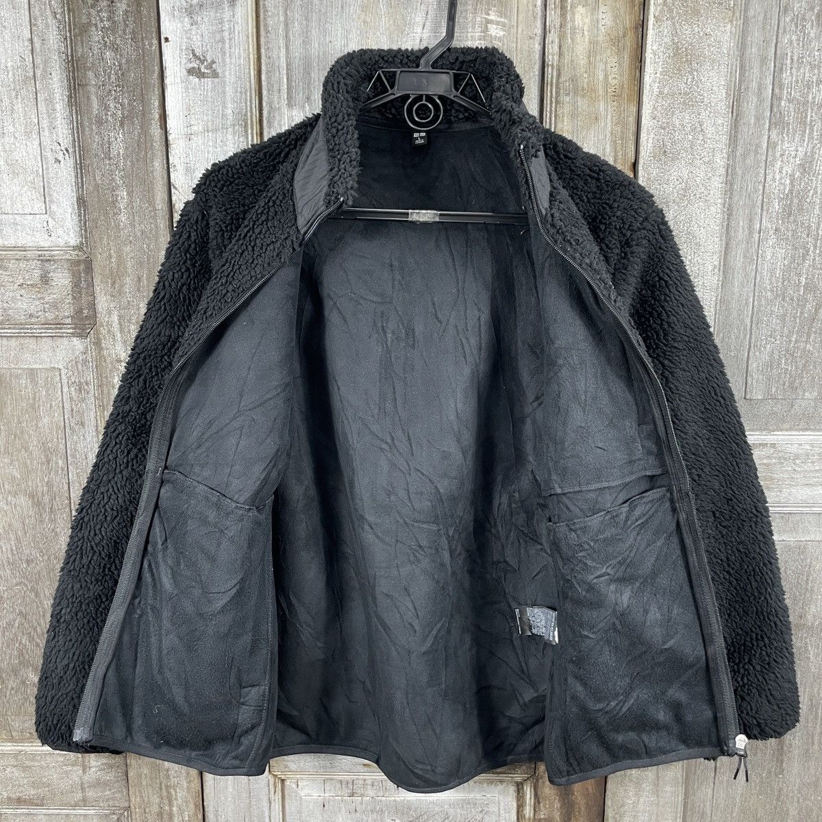 All Blacks × Japanese Brand × Uniqlo Y2k Uniqlo Fleece Sherpa Jacket Size US L / EU 52-54 / 3 - 3 Thumbnail