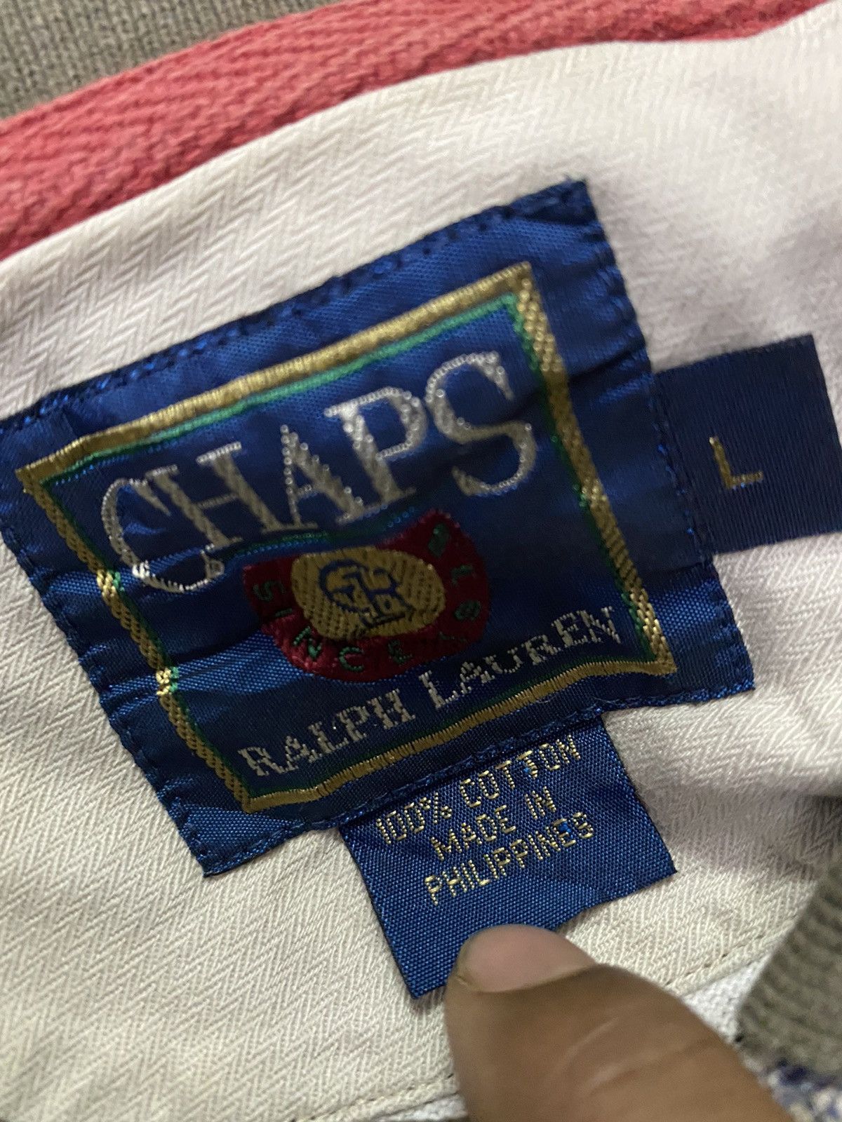 Chaps Ralph Lauren × Ralph Lauren × Vintage Vintage Chaps Ralph Lauren Oversized Polo Shirt Size US L / EU 52-54 / 3 - 10 Thumbnail