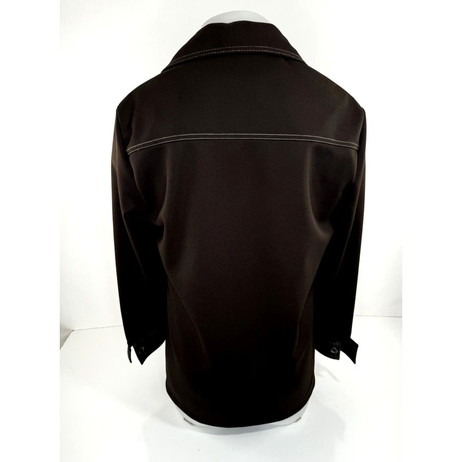 Haggar HAGGAR Shirt Jacket Mens 38 Brown Leisure Vintage EXCELLENT Size US M / EU 48-50 / 2 - 2 Thumbnail