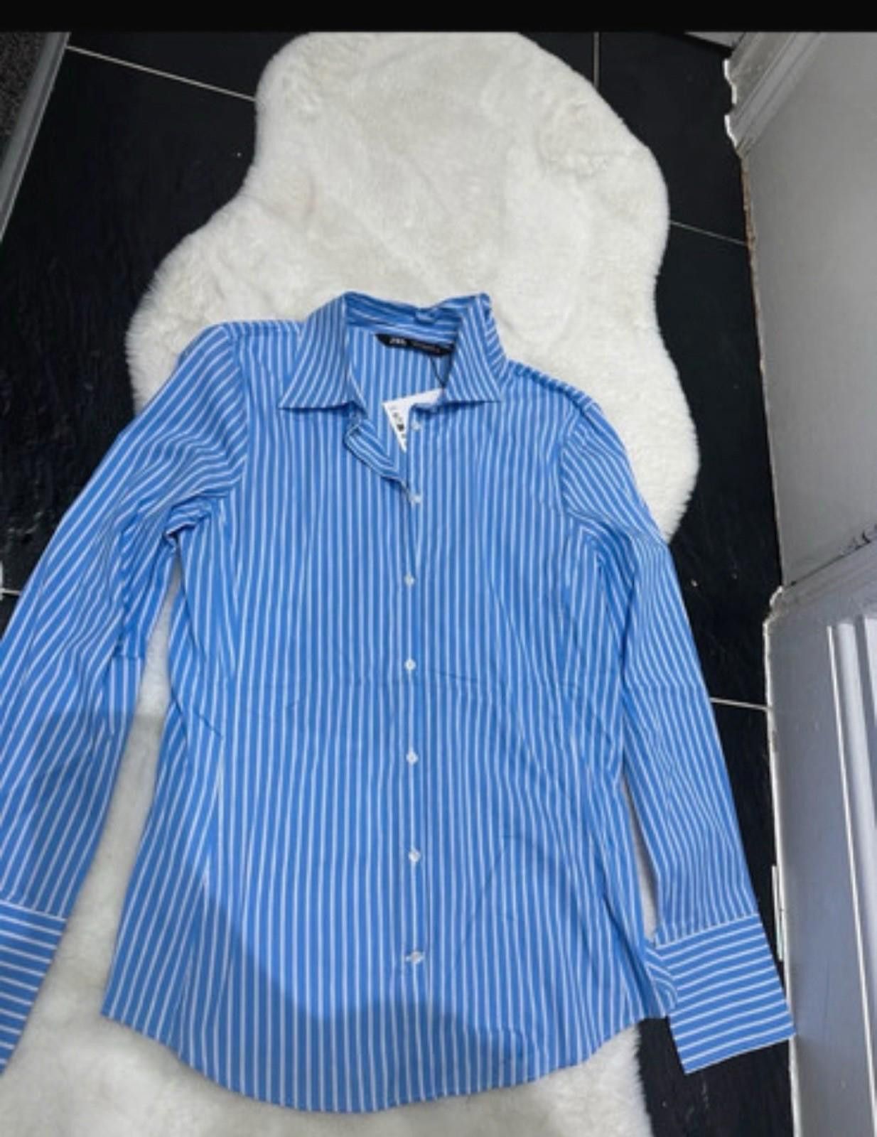 Zara ZARA Blue And White Stripe Shirt .M Size M / US 6-8 / IT 42-44 - 1 Preview