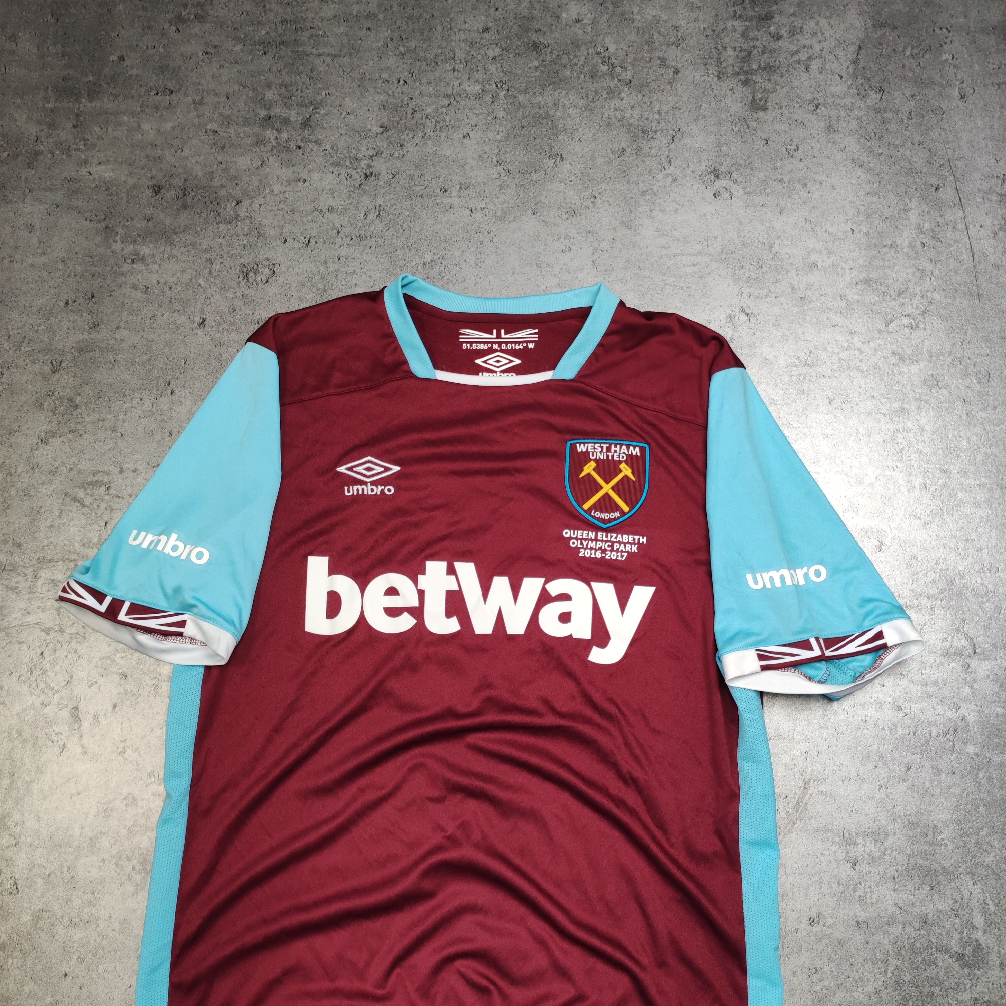 Other West Ham United x Umbro Football 2016/17 Home Jersey Size US L / EU 52-54 / 3 - 3 Thumbnail