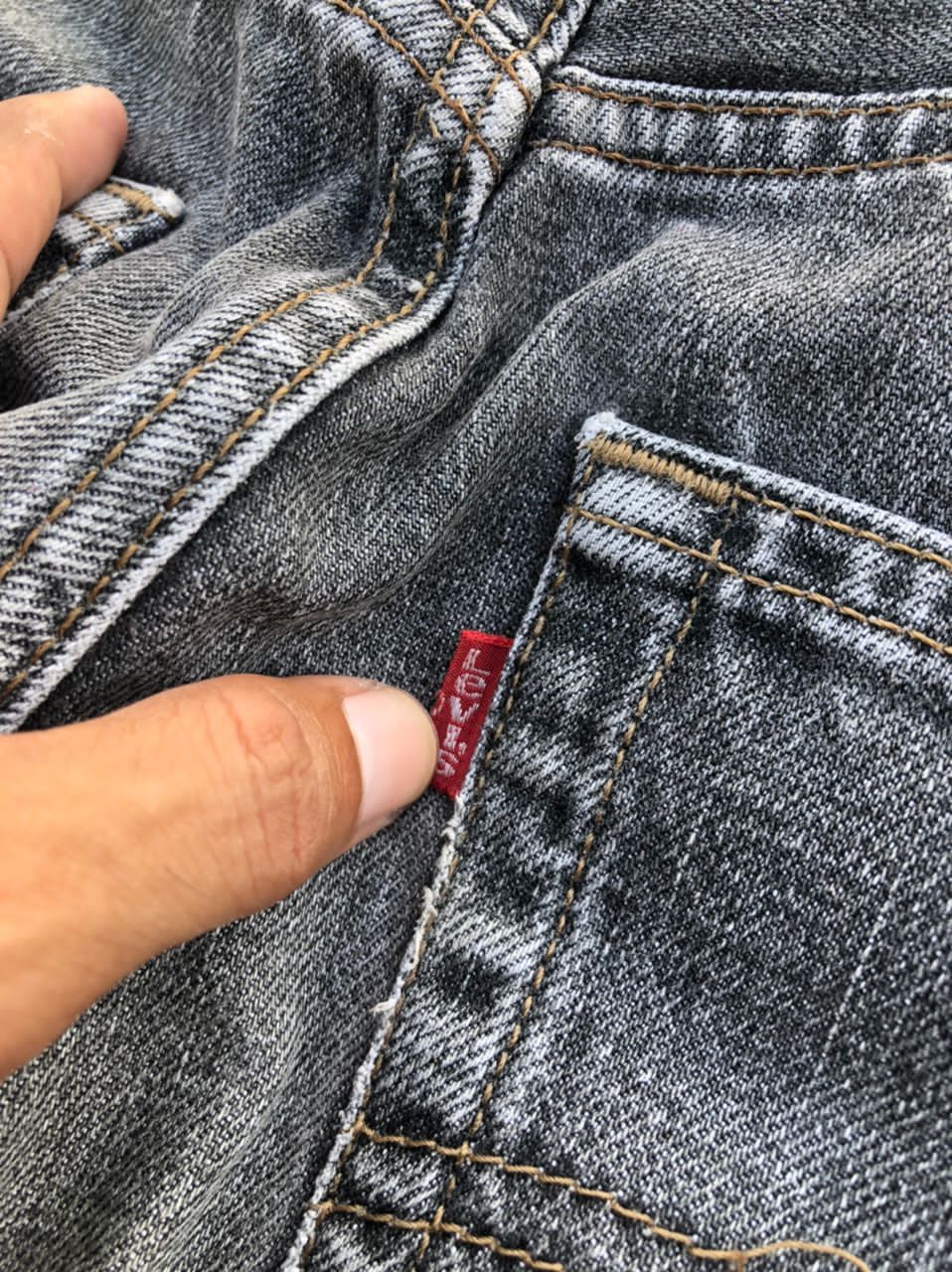Levi's × Vintage Vintage 90s Levi's Fade Black Denim Jeans Size US 31 - 6 Thumbnail