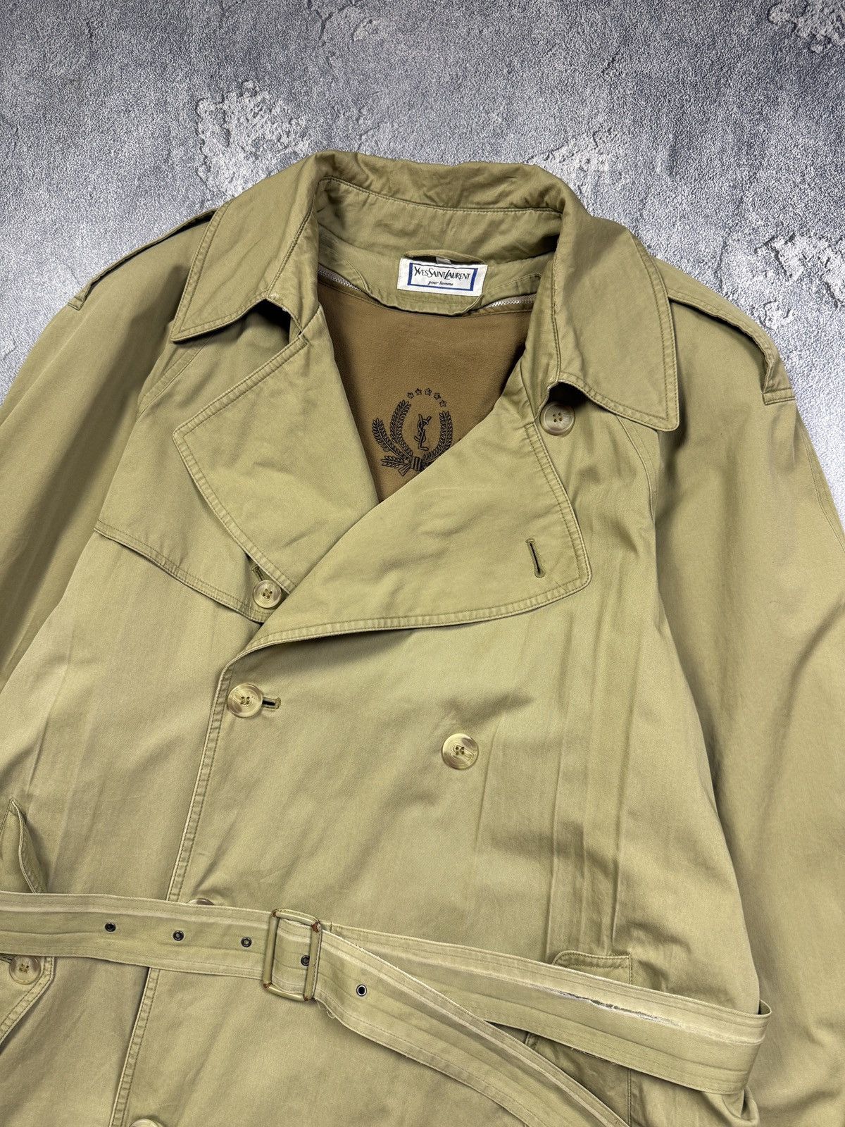Vintage Yves Saint Laurent YSL 80s vintage trench coat Size US L / EU 52-54 / 3 - 2 Thumbnail