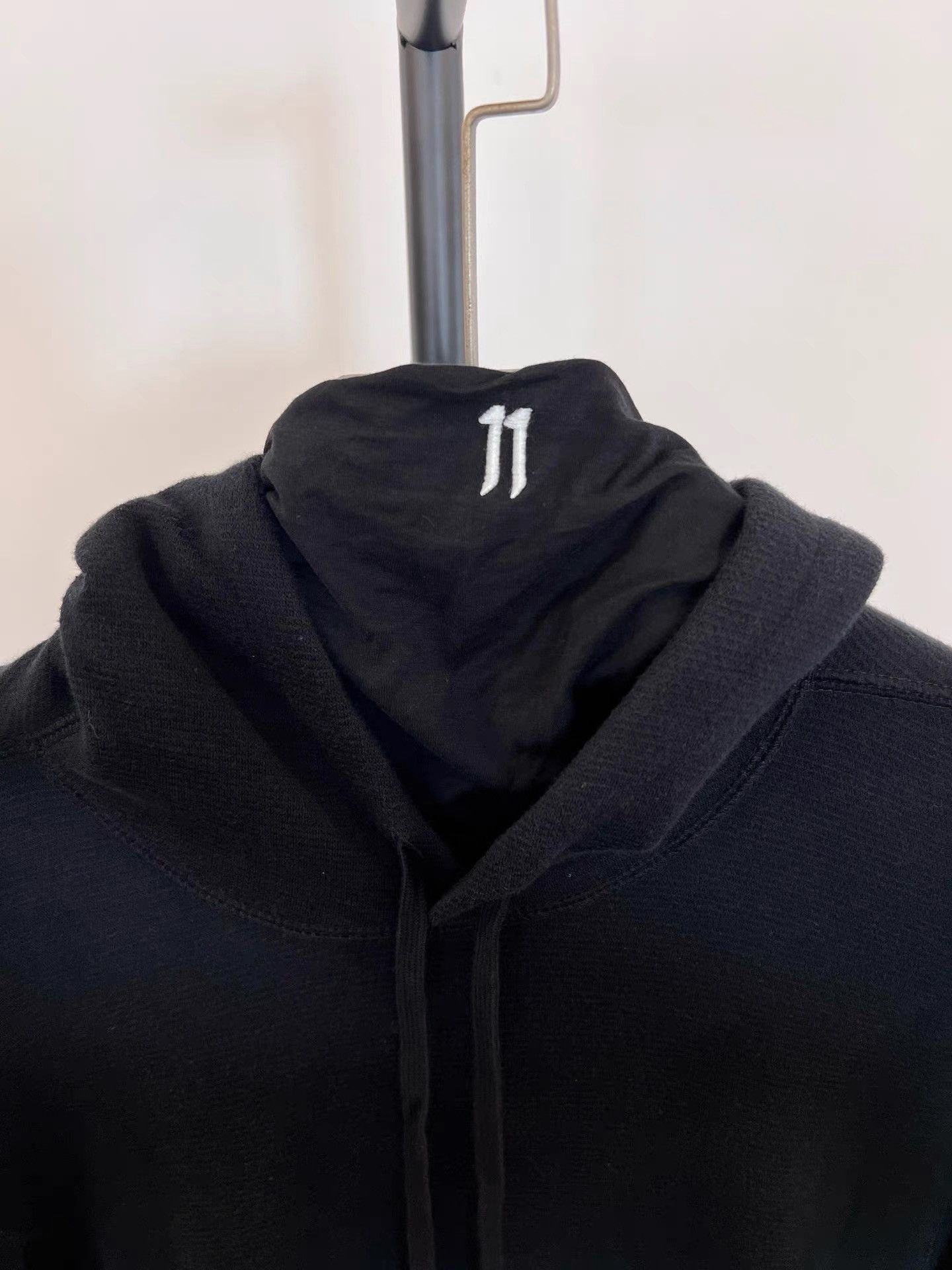 11 By Boris Bidjan Saberi 11by BBS Text Graphic Integrated Mask Hoodie K35 Size US XS / EU 42 / 0 - 4 Thumbnail