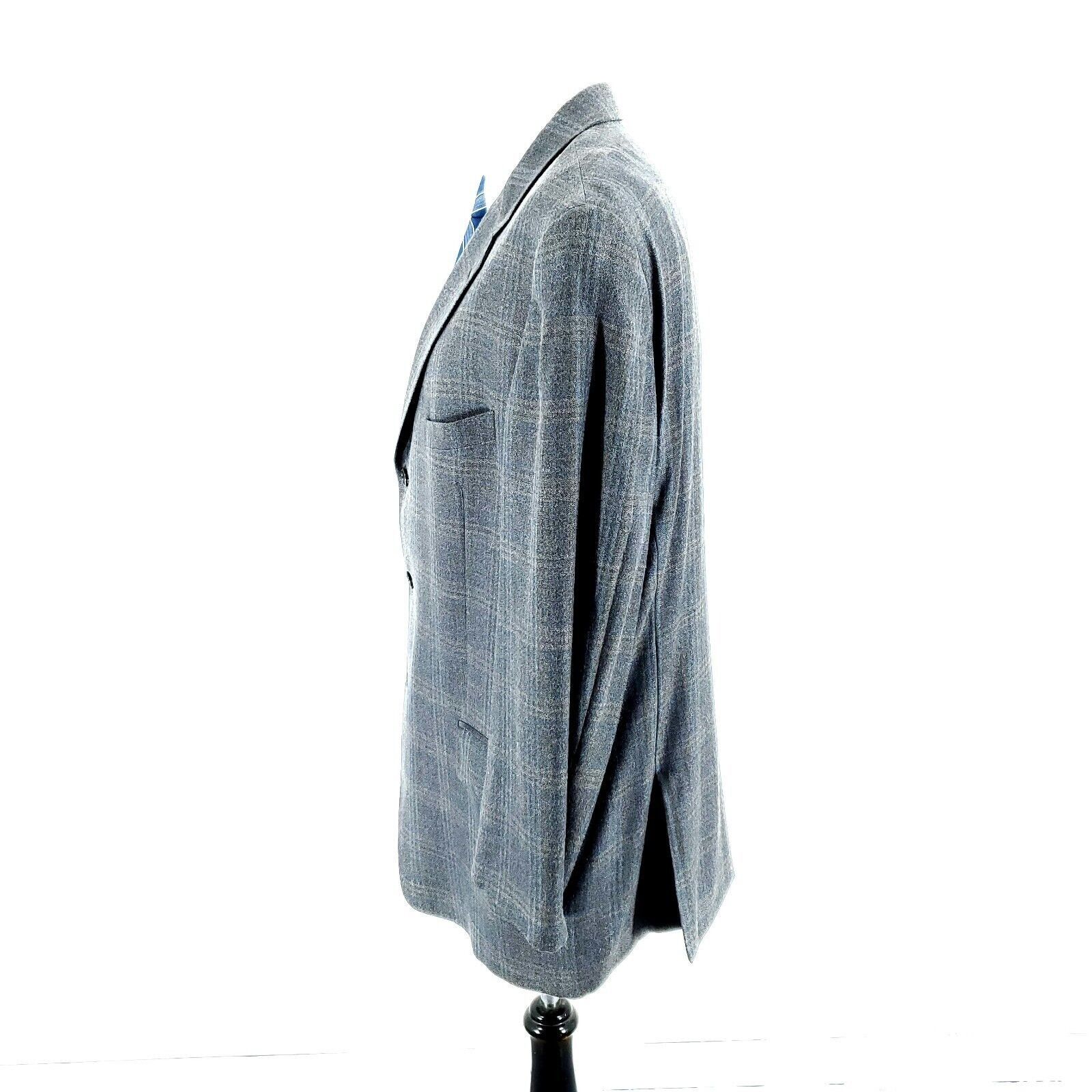 Joseph Abboud Joseph Abboud Nordstrom Wool Silk 3 Button Sport Coat 42R Gr Size 42R - 4 Thumbnail