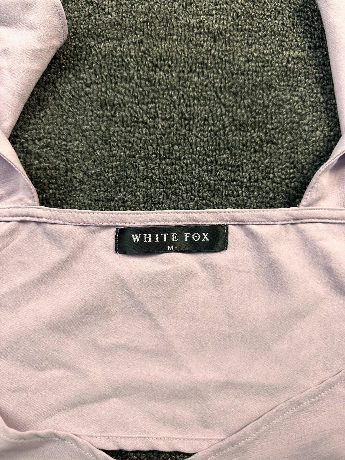 Other WHITE FOX Women's M Lavender Polyester Cropped Tie Strap Top Size M / US 6-8 / IT 42-44 - 3 Thumbnail