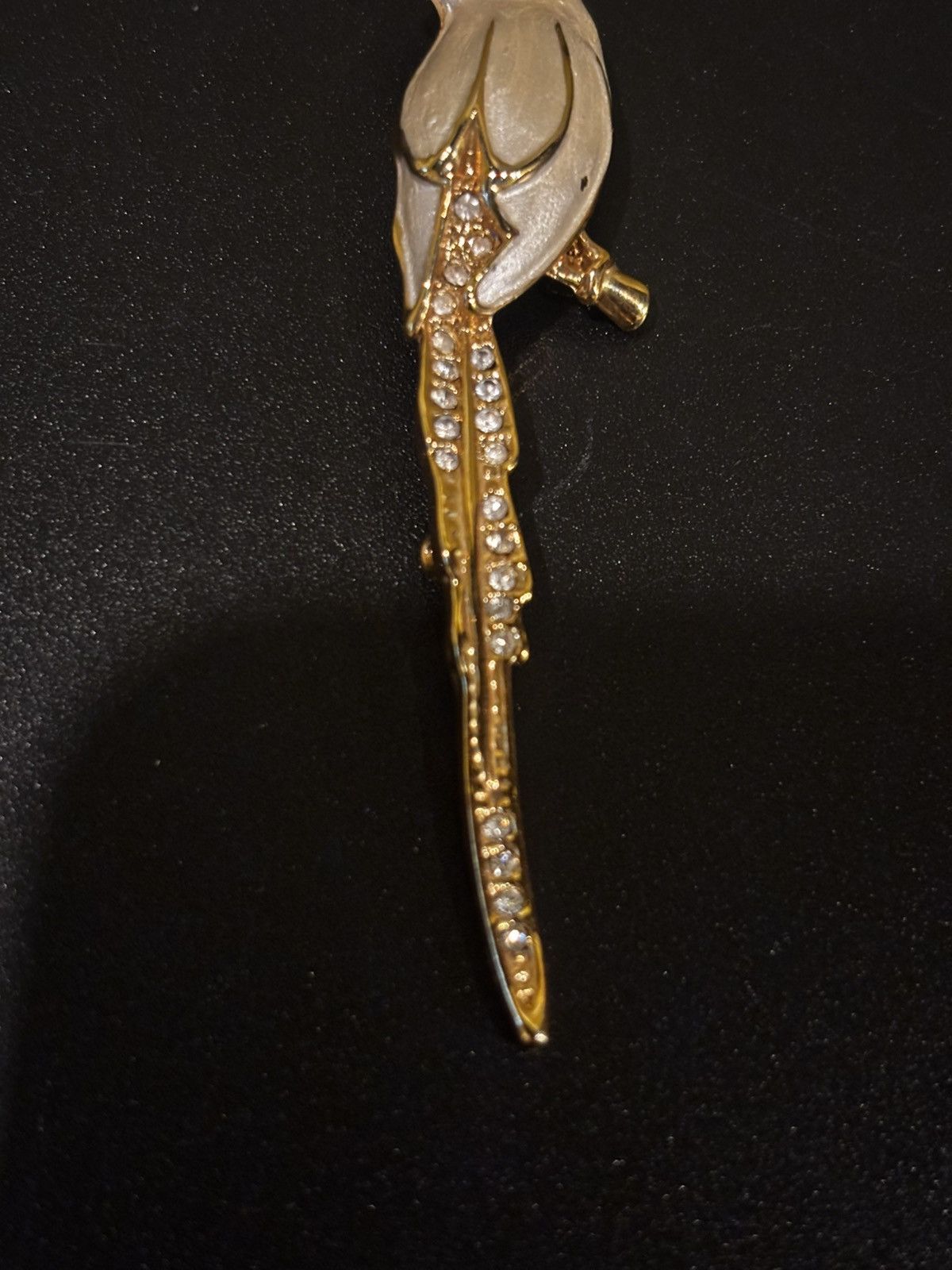 Other Gold-tone bird brooch with rhinestones Size ONE SIZE - 7 Thumbnail