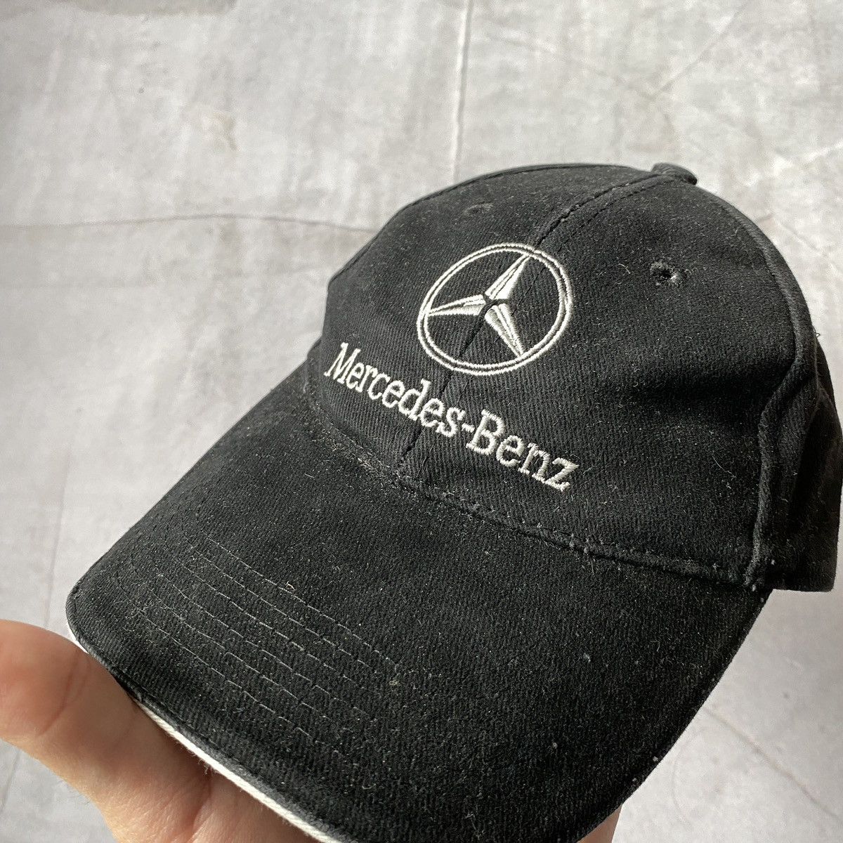 Mercedes-Benz × Vintage Vintage Mercedes Benz Hype Cap Hat Embroidered Logo 90s Size ONE SIZE - 2 Thumbnail