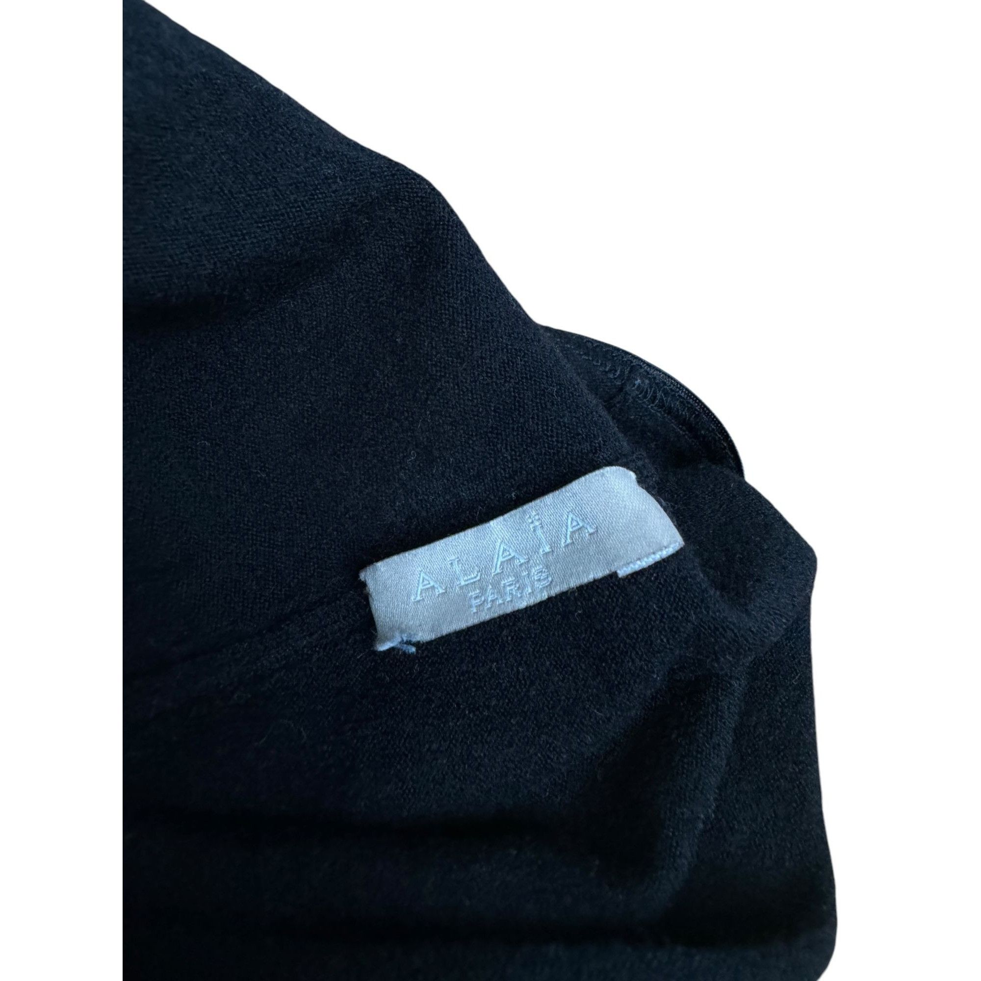 Alaia Black Wool Bodysuit Size XS / US 0-2 / IT 36-38 - 6 Thumbnail