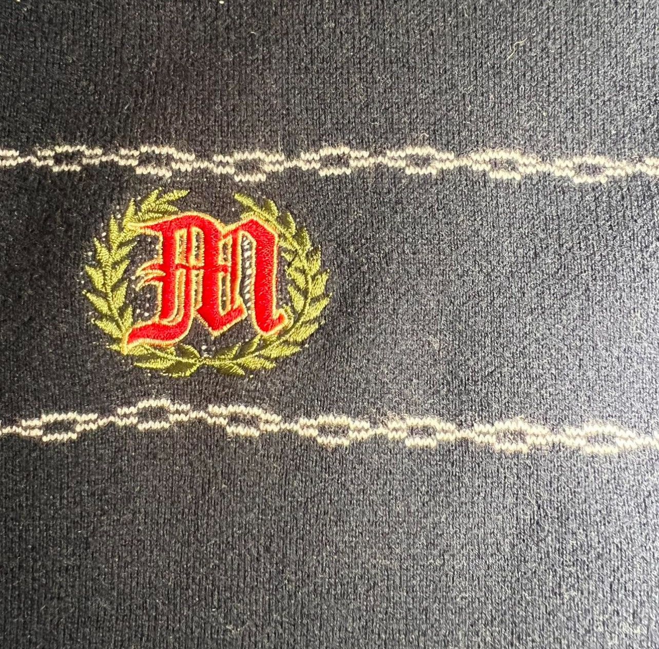 Menace Navy and white striped Menace polo shirt. NEVER WORN Size US L / EU 52-54 / 3 - 5 Thumbnail