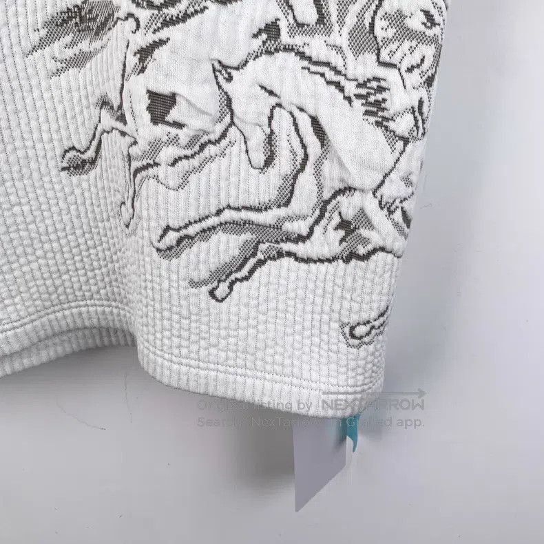 Hermes Hermes White Warthog Embroidered Cotton Long Sleeve Short Size US M / EU 48-50 / 2 - 5 Thumbnail