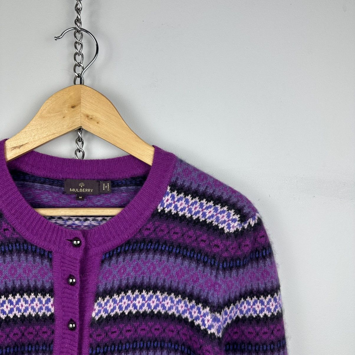 Mulberry Vintage Mulberry Wool Cardigan/Sweater Size M / US 6-8 / IT 42-44 - 3 Thumbnail