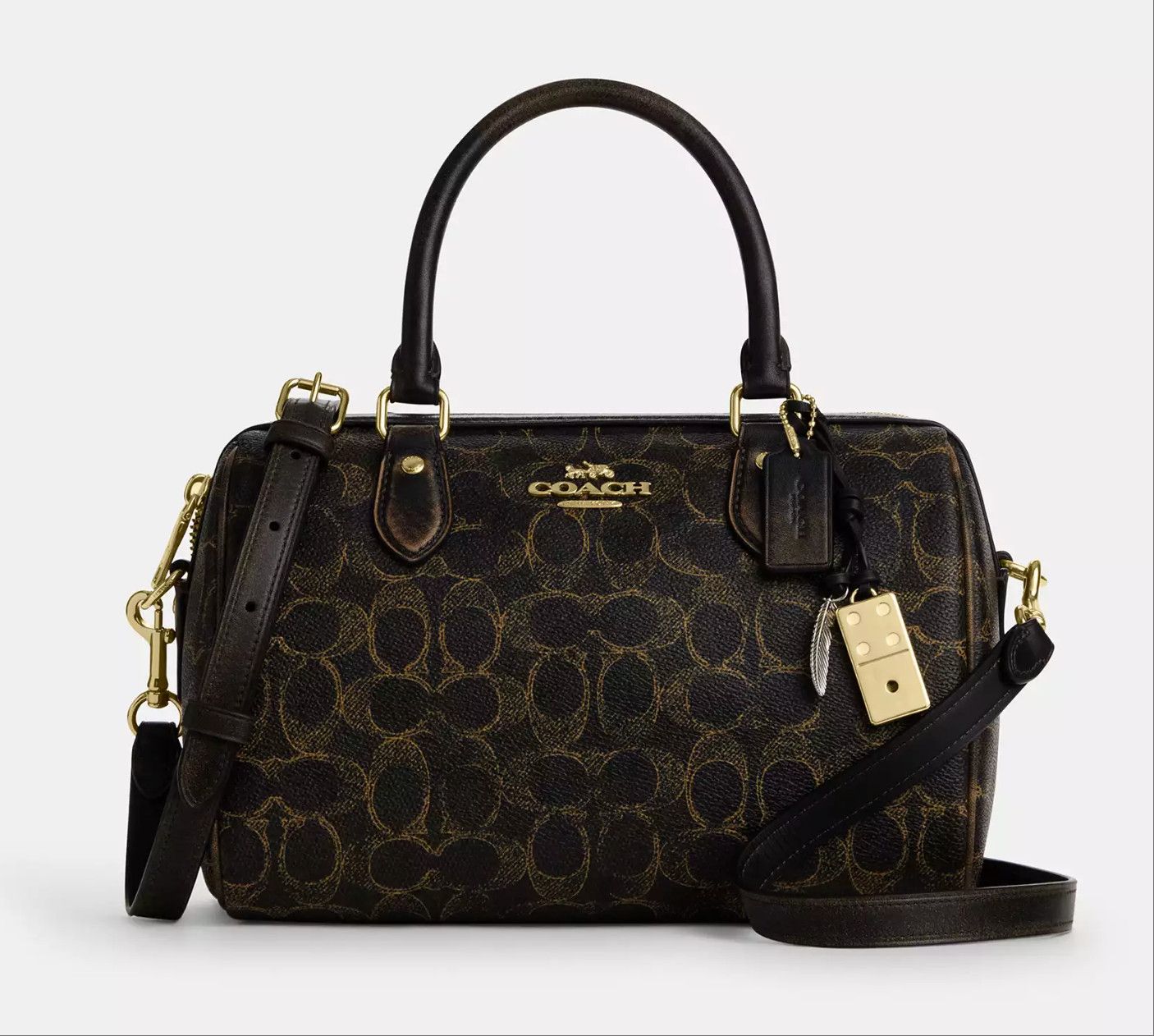 Coach Rowan Satchel Bag In Loved Signature Canvas CDY16 Size ONE SIZE - 12 Thumbnail