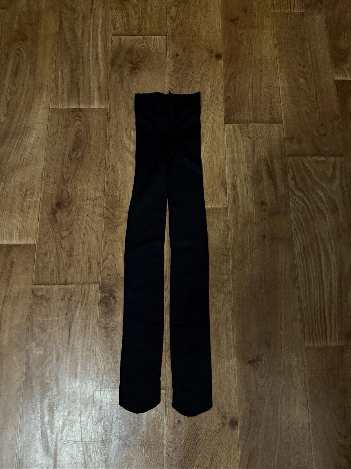 H&M × Mugler Rare Mugler X H&M Brand New Black Tights Italy Made Sz S Size 26" / US 2 / IT 38 - 1 Thumbnail
