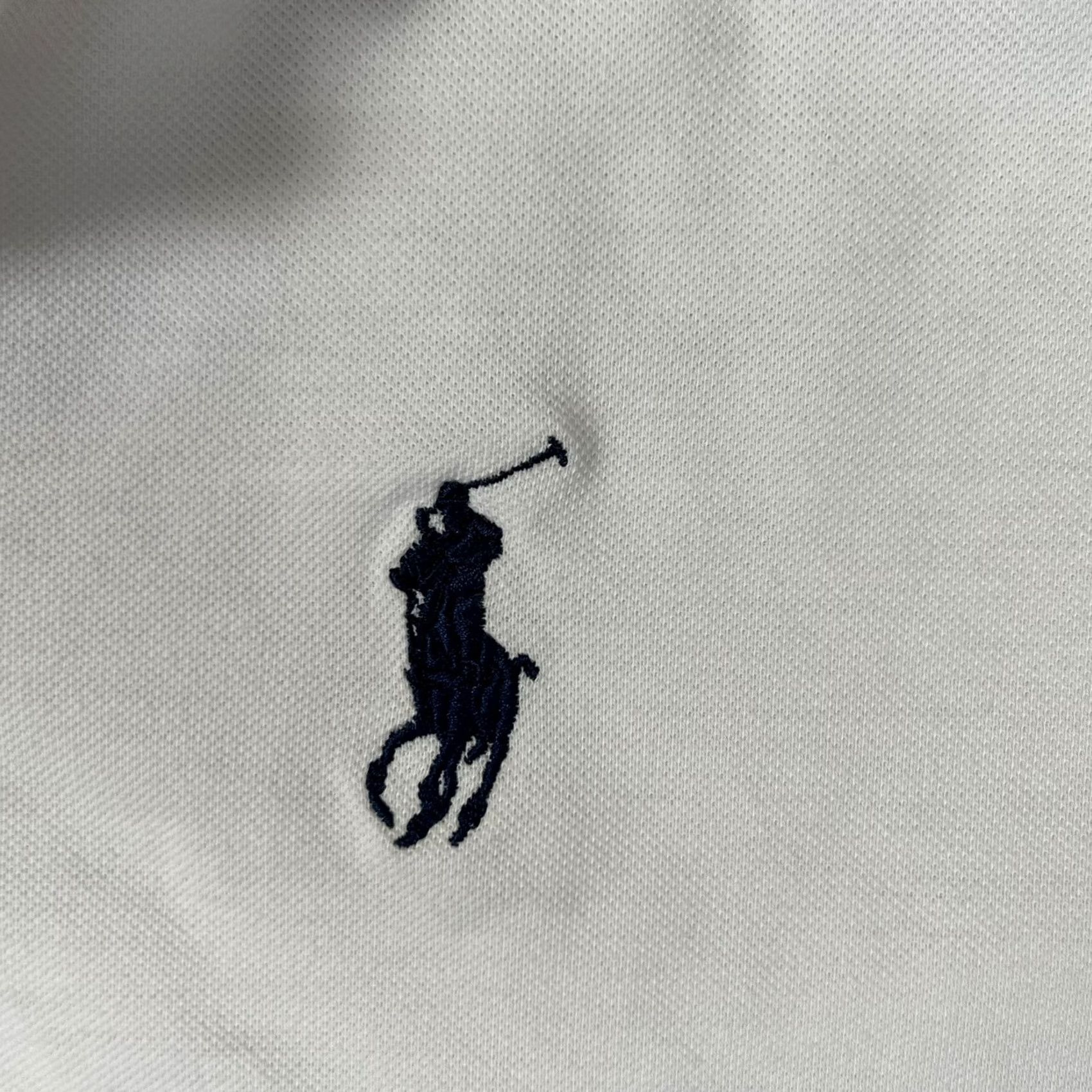 Ralph Lauren Vintage Polo Jeans Co. Ralph Lauren White Crest Golf Shirt Mens 2XL Size US XXL / EU 58 / 5 - 2 Thumbnail