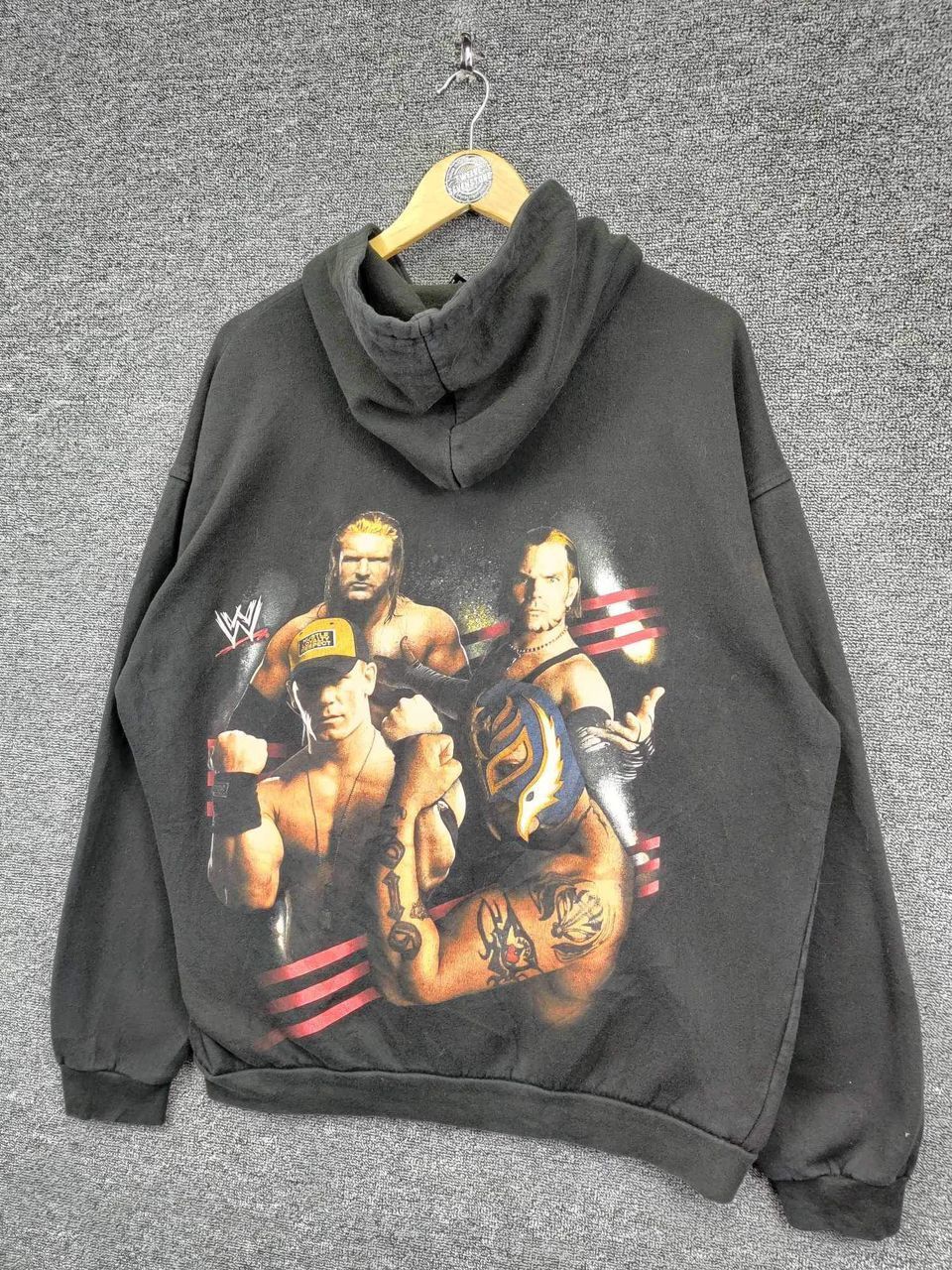 WWE Vintage Wwe Superstars Zipper Hoodie Size US XL / EU 56 / 4 - 2 Thumbnail