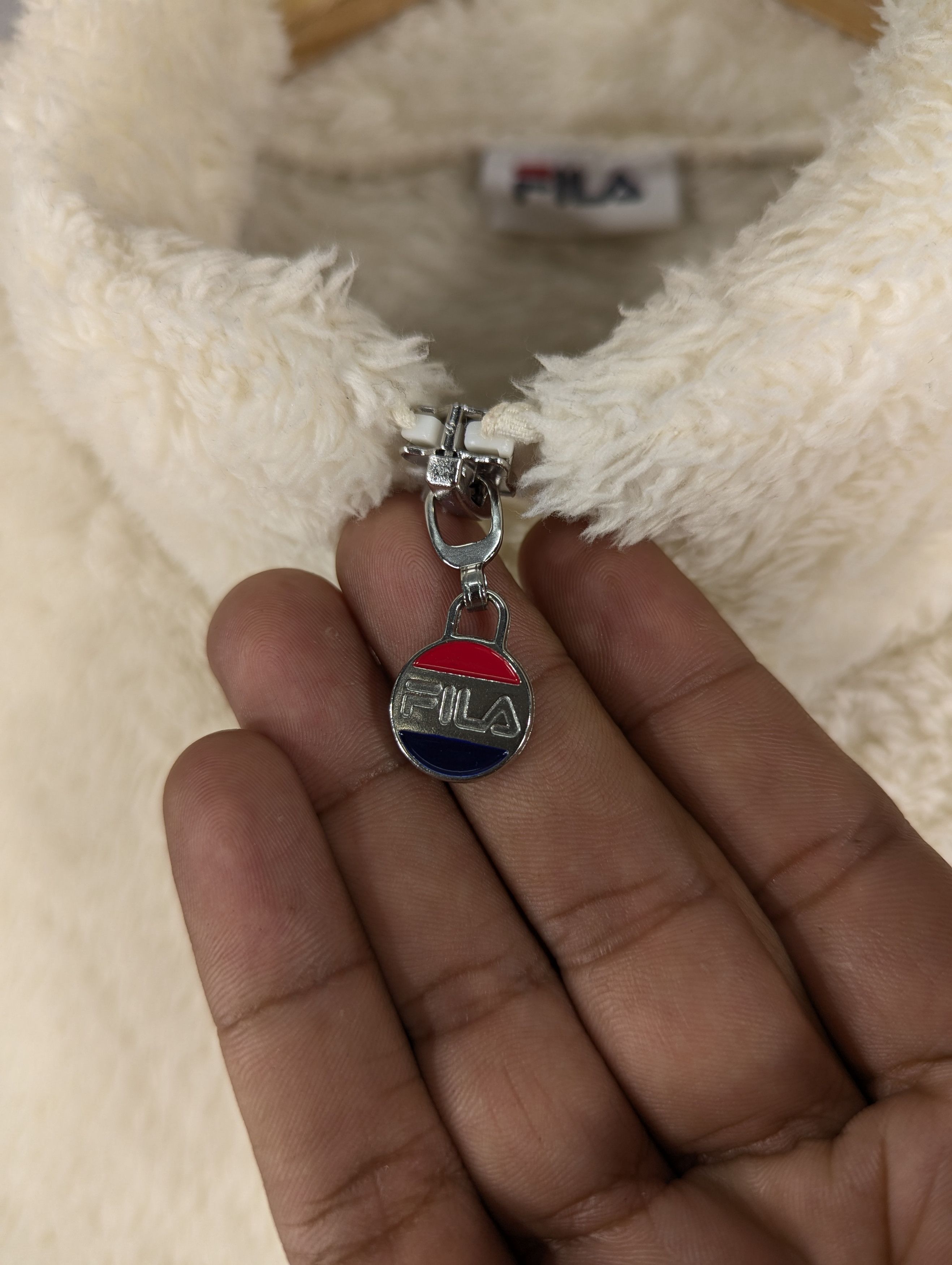Fila Fila Fleece Deep Pile Big Logo Zipper Jacket Size US L / EU 52-54 / 3 - 9 Thumbnail