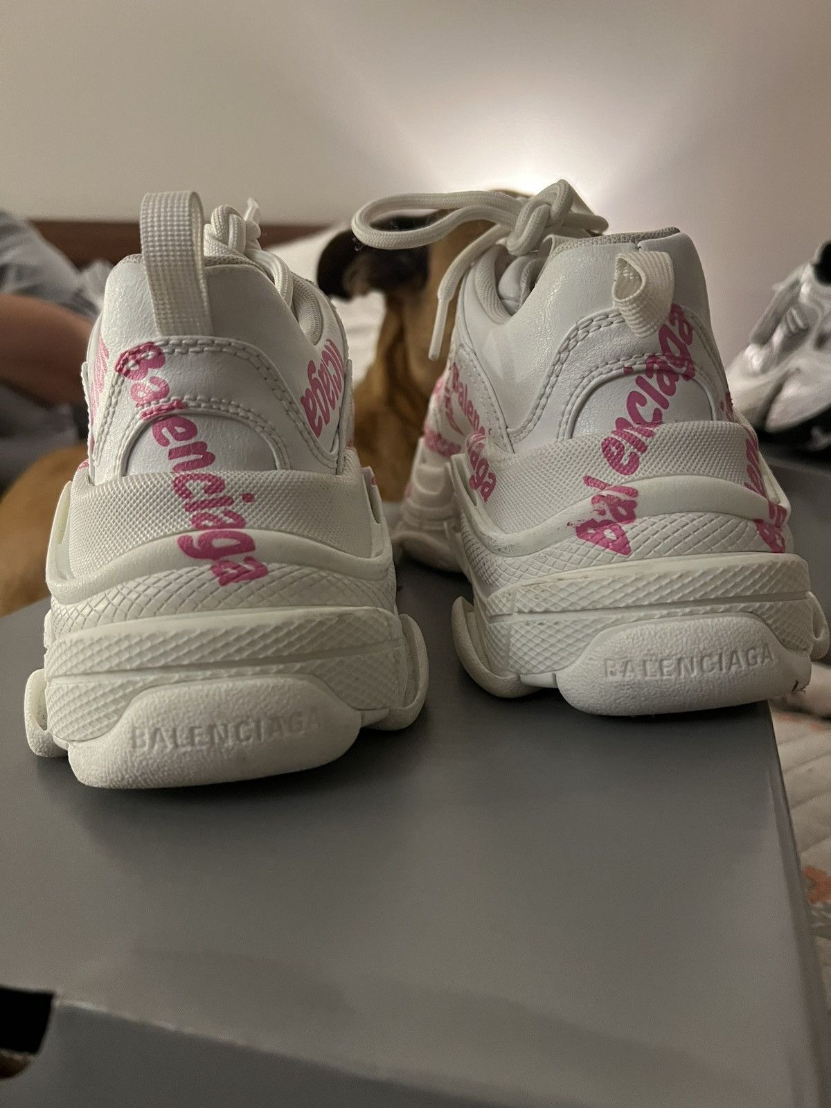 Balenciaga Balenciaga Triple S Large Print All Over in Pink Size US 5 / IT 35 - 5 Thumbnail