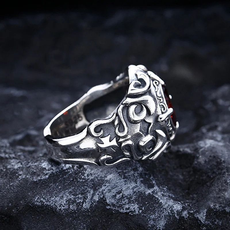 Jewelry × Vintage Carving Flower Ring Size ONE SIZE - 5 Thumbnail