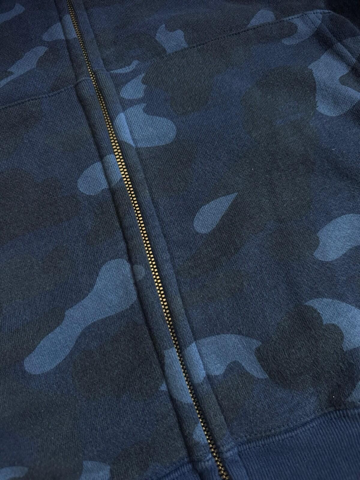 Other A Bathing Ape BAPE Navy Blue Camo Full Zip Hoodie L Size US L / EU 52-54 / 3 - 9 Thumbnail