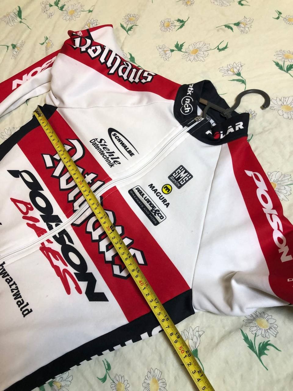 Vintage Cycling Jersey Mens Santini sportwear Size US L / EU 52-54 / 3 - 11 Thumbnail