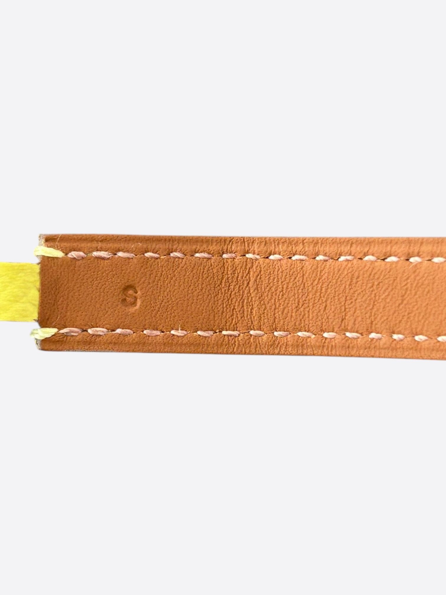 Hermes Yellow Epsom & Gold Hardware Rivale Double Tour Bracelet Size ONE SIZE - 3 Thumbnail