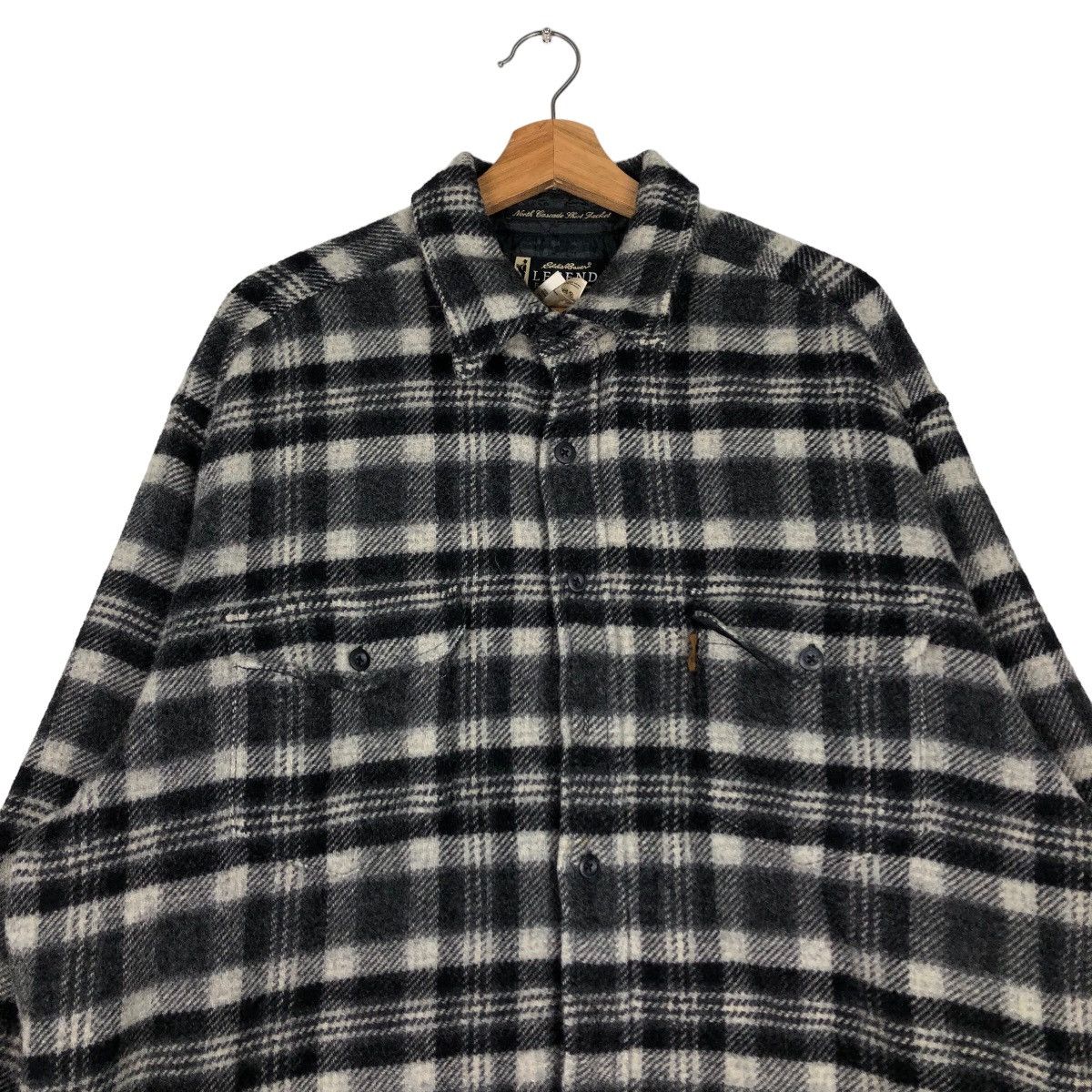 Flannel 🔥Vintage Wool Flannel Work Jacket Legend Eddie Bauer Japan Size US XL / EU 56 / 4 - 3 Thumbnail