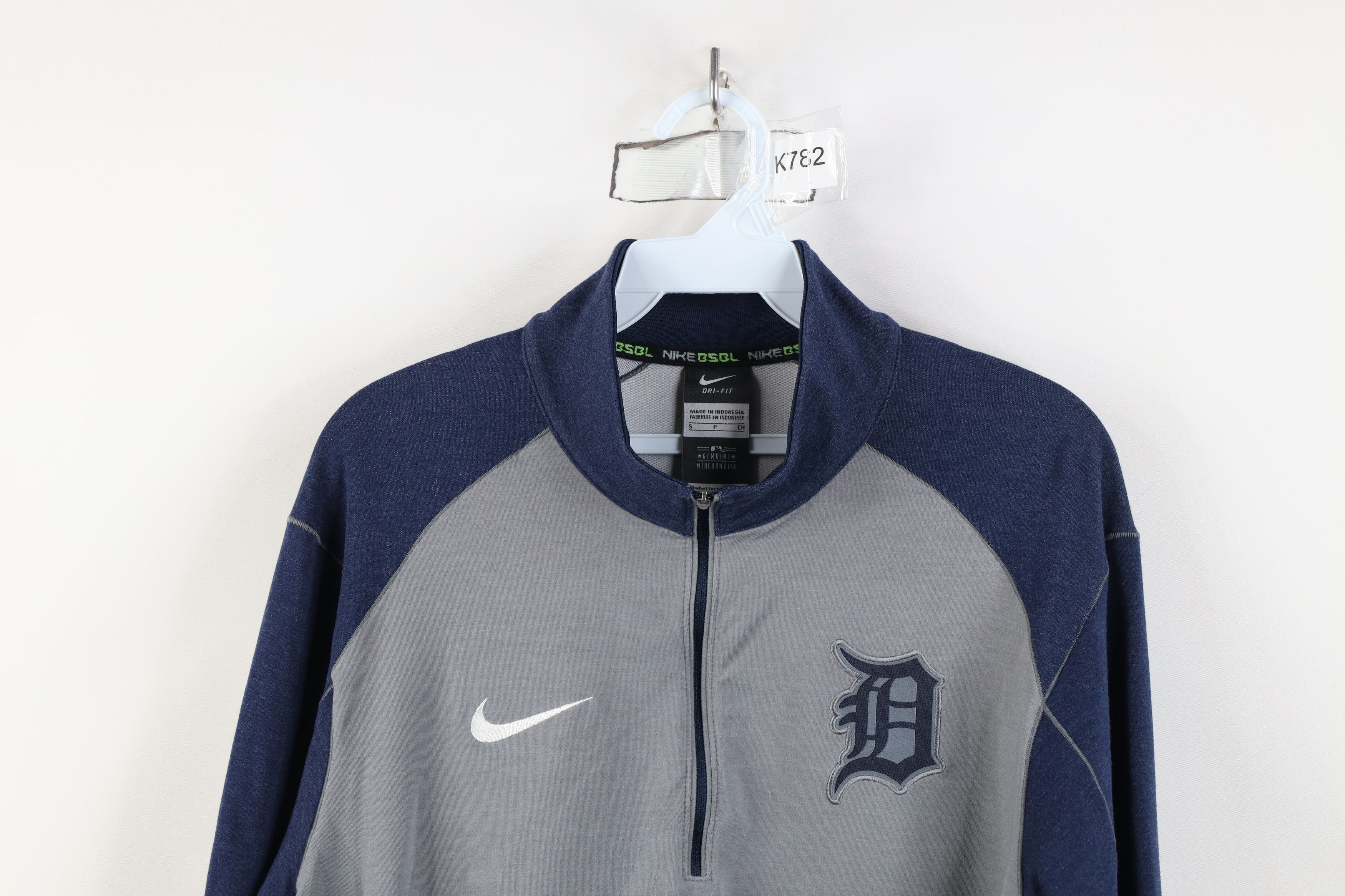 Nike Nike Baseball D Detroit Tigers 1/4 Half Zip Pullover Jacket Size US S / EU 44-46 / 1 - 2 Thumbnail