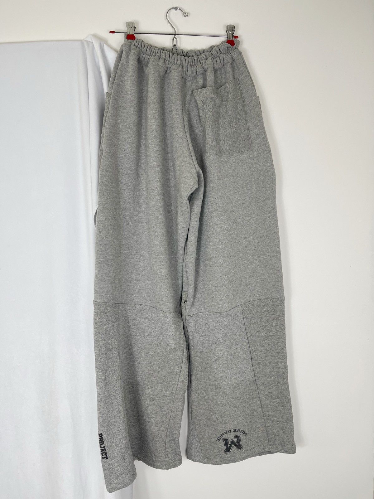 Chorley × Handmade UpCycled Deconstructed hoodie Wide leg Baggy Sweatpants Size US 34 / EU 50 - 3 Thumbnail