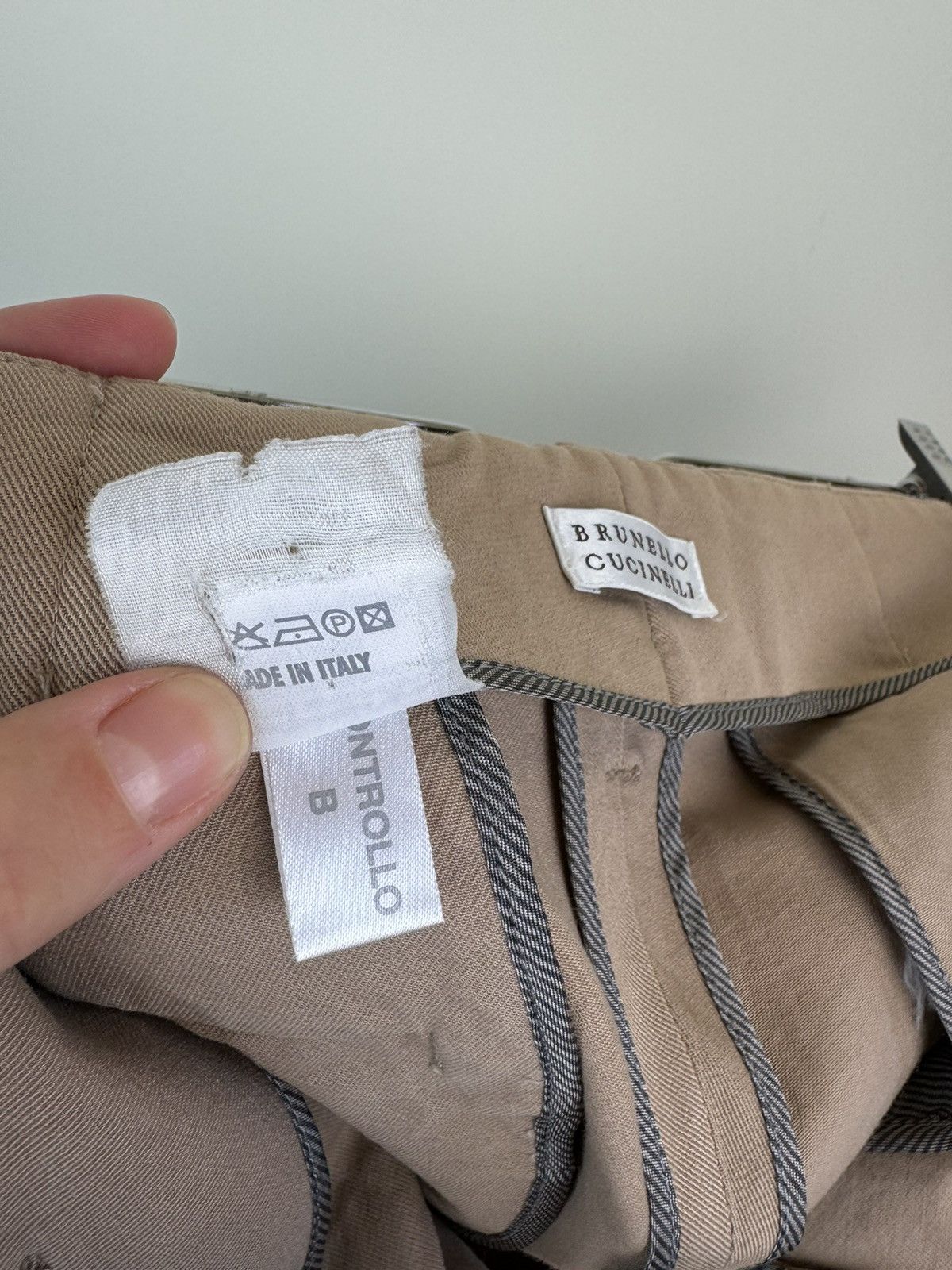 Brunello Cucinelli Brunello Cucinelli equestrian cotton beige trousers pants M Size 28" / US 6 / IT 42 - 12 Thumbnail