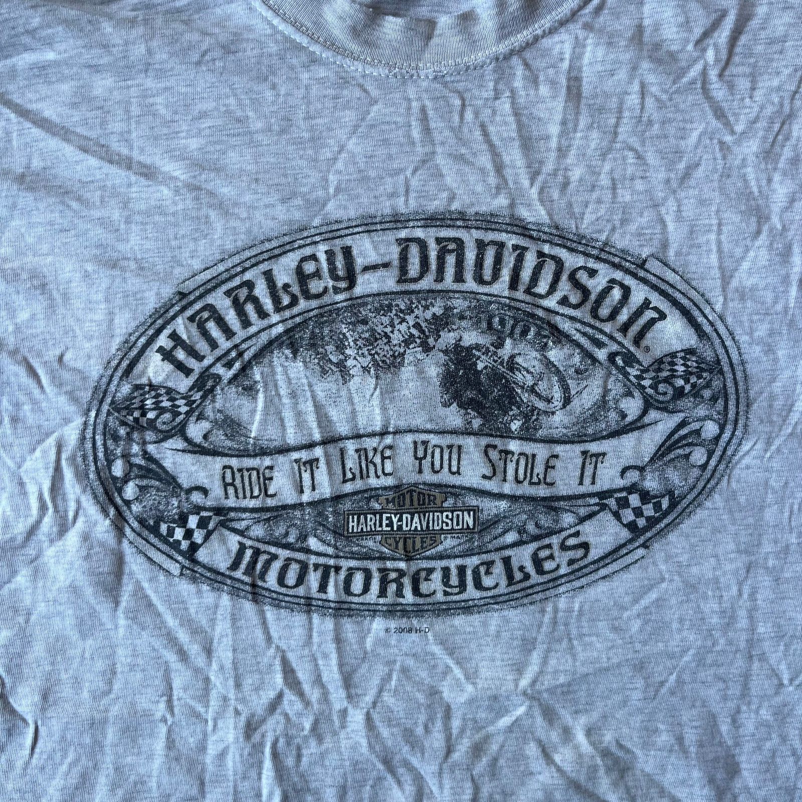 Vintage VINTAGE HARLEY DAVIDSON MOTORCYCLES GRAY TEE SHIRT LARGE Size US L / EU 52-54 / 3 - 2 Thumbnail