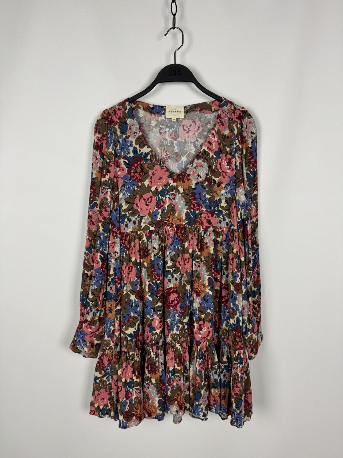 Sezane Sezane Aurena Floral Midi Dress Size XS / US 0-2 / IT 36-38 - 2 Thumbnail