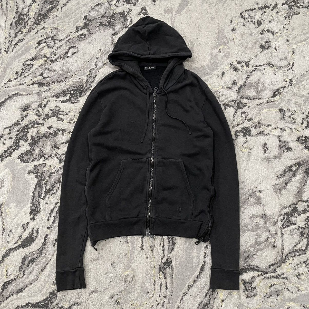 Balmain zip up hoodie best sale