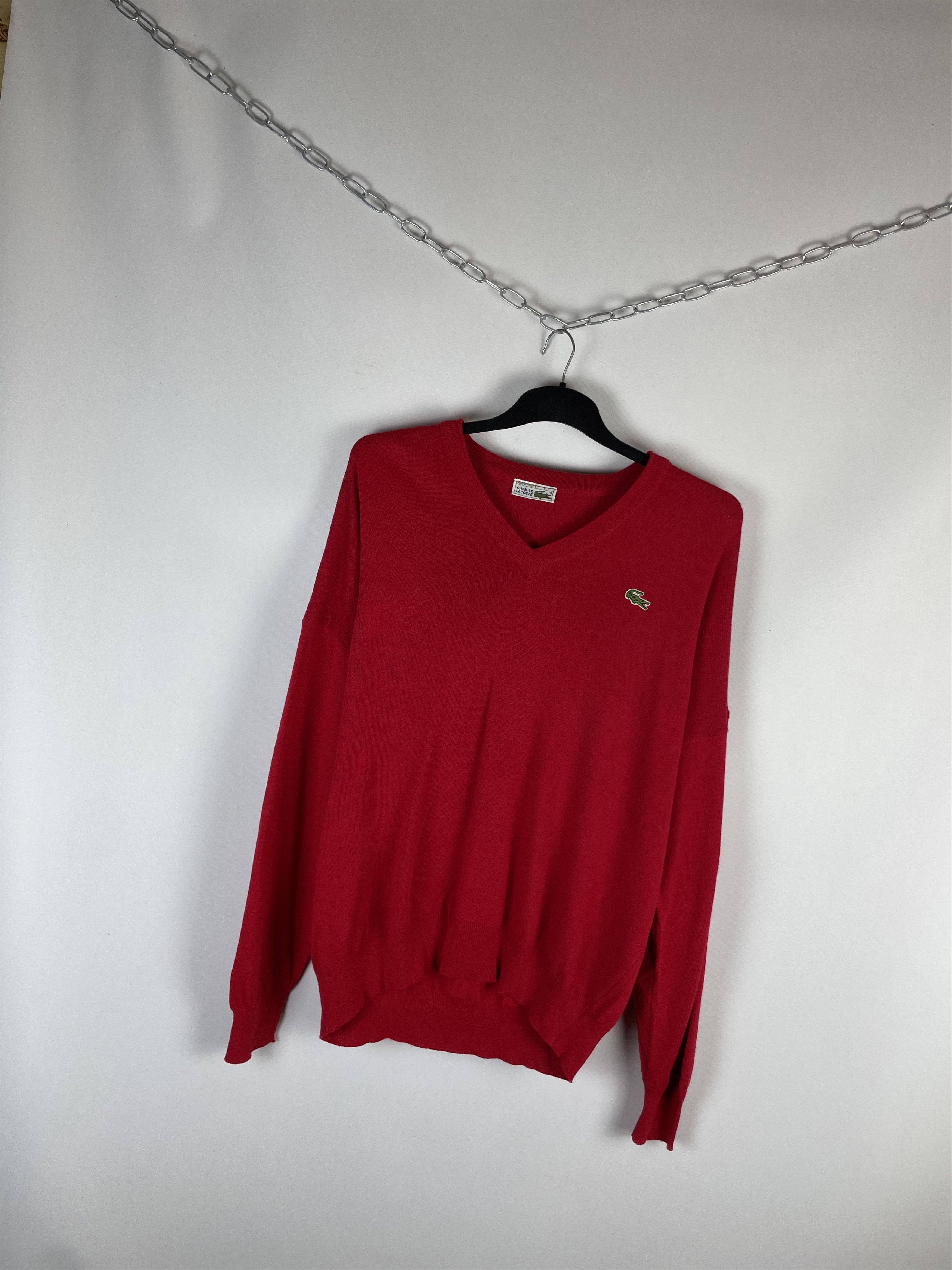 Lacoste × Vintage Lacoste Vintage Check Knit Sweater Size US XL / EU 56 / 4 - 2 Thumbnail