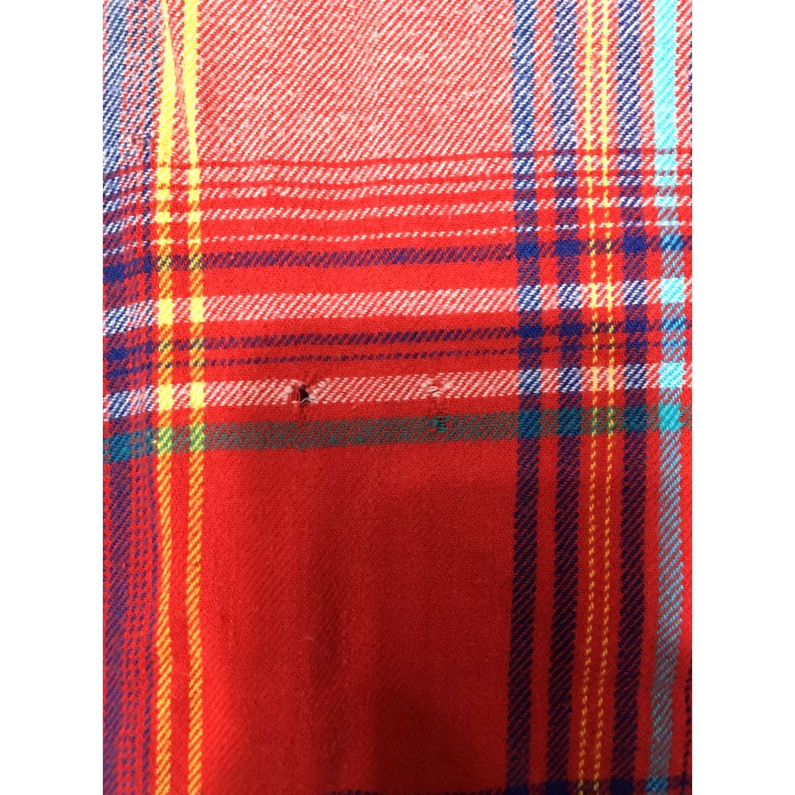 Vintage Stewart Plaid Flannel Shirt XL RED Cotton Button Up Casual Men's Size US XL / EU 56 / 4 - 4 Thumbnail