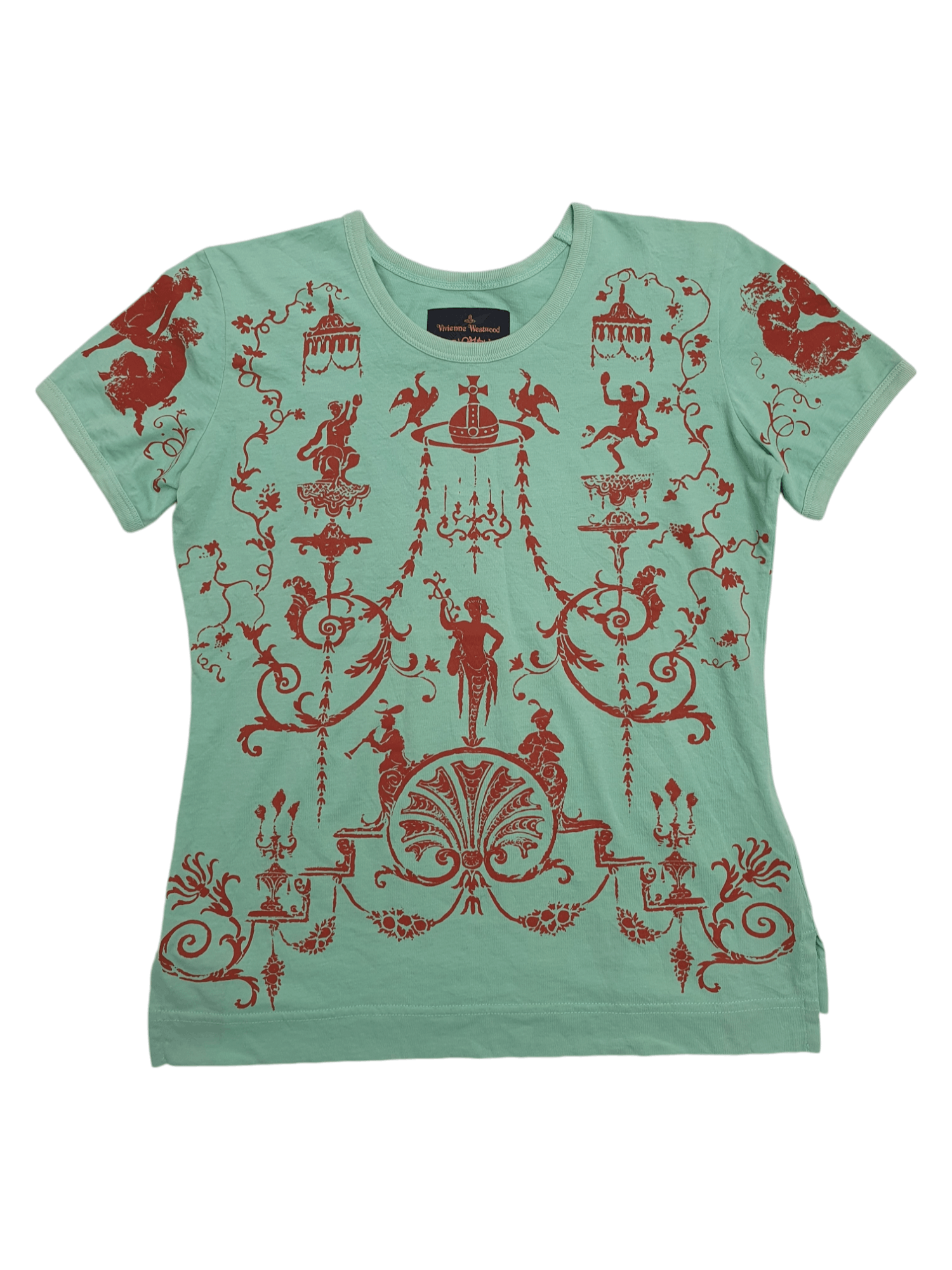Vivienne Westwood SS1994 'Salon Collection' Runway Print T-Shirt (repro) Size XS / US 0-2 / IT 36-38 - 1 Thumbnail