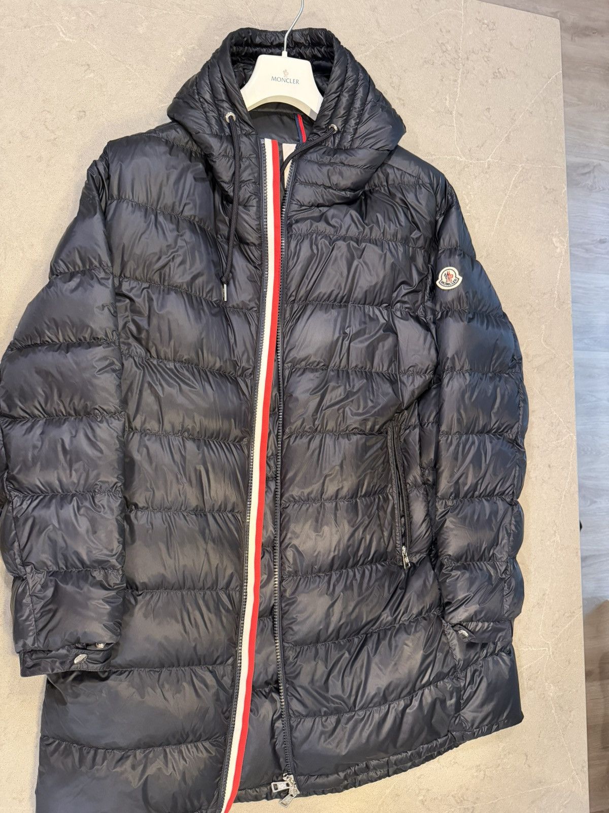 Moncler Mocler long coat jacket - size 4 Size US L / EU 52-54 / 3 - 1 Thumbnail