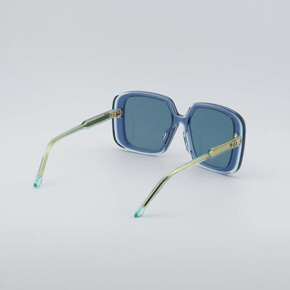 Dior Dior DIORHIGHLIGHT S3F 30B0 Sunglasses Shiny Blue Square Size ONE SIZE - 4 Thumbnail