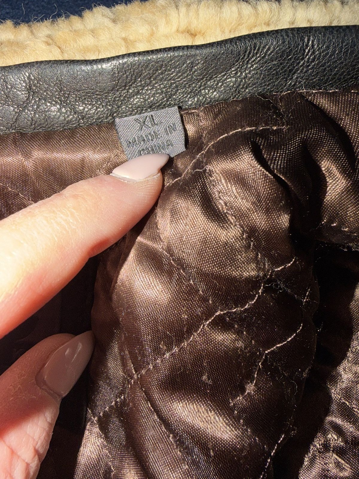 Andrew Marc Andrew Marc Brown Leather Bomber Jacket Removable Collar XL Size US XL / EU 56 / 4 - 3 Thumbnail