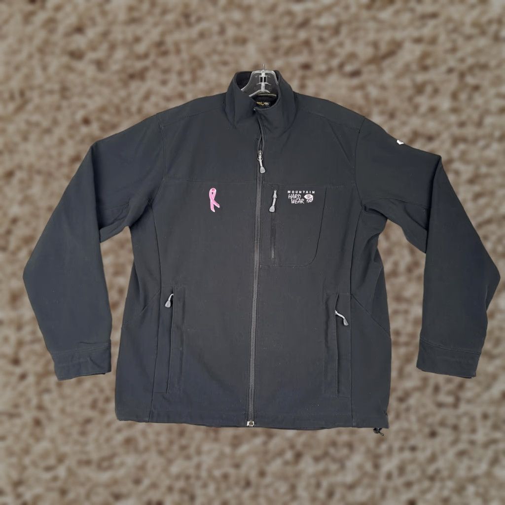 Mountain Hardwear Mountain Hardwear Jacket Mens Large Black Softshell Fleece Breast Cancer Ribbon Size US L / EU 52-54 / 3 - 1 Thumbnail
