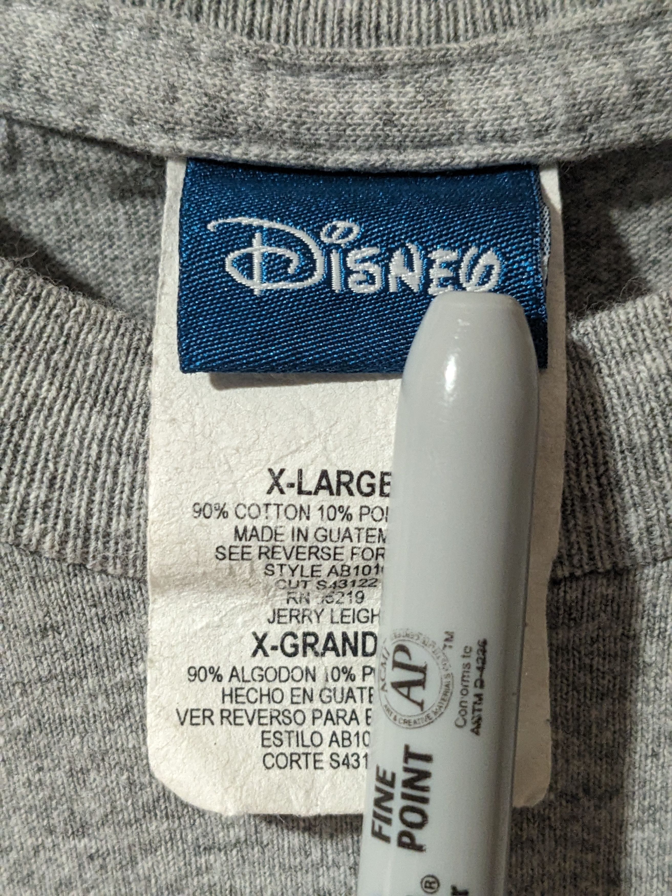 Disney × Vintage Vintage Y2K Disney Classic Mickey Mouse Gray X-Large T-Shirt Size US XL / EU 56 / 4 - 3 Thumbnail