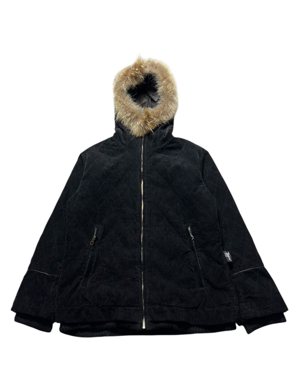 Japanese Brand Japanese PFL Corduroy Fur Grunge Gothic Ifsix Style Jacket Size US M / EU 48-50 / 2 - 1 Thumbnail