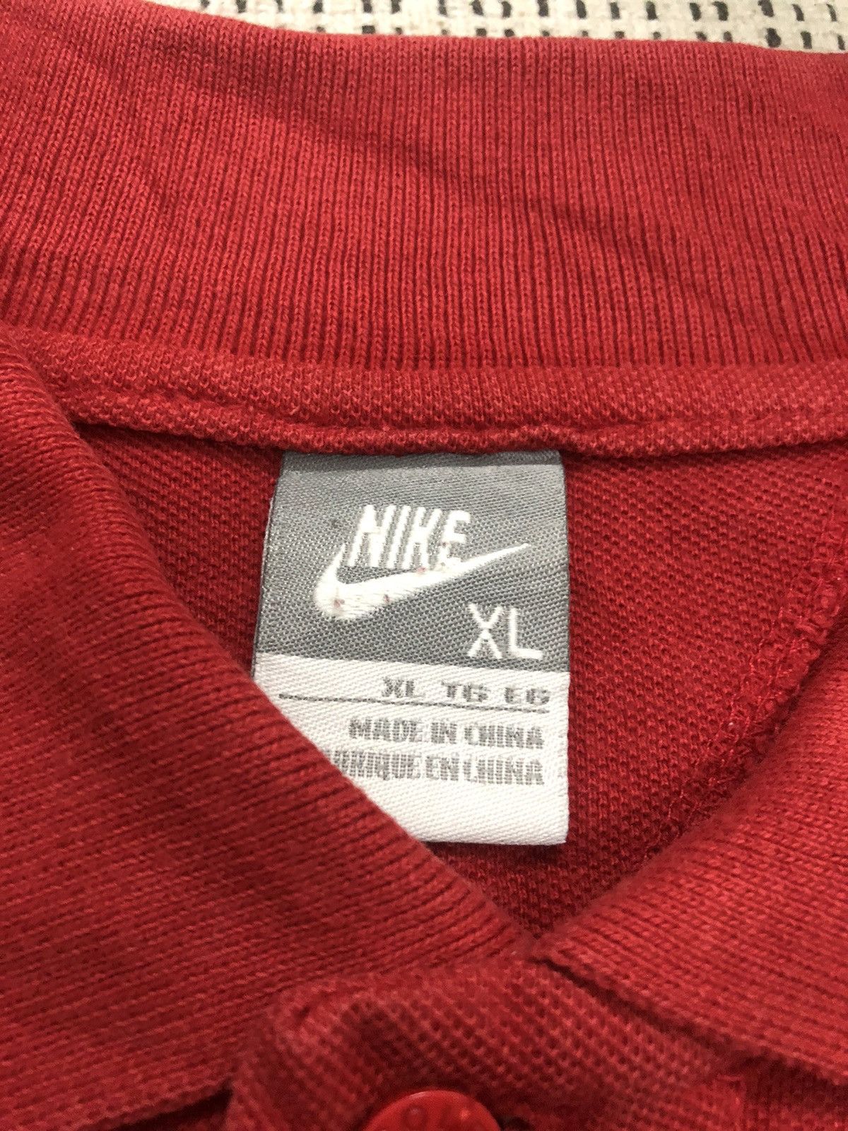 Nike × Vintage Vintage y2k Nike Swoosh red long sleeve Size US XL / EU 56 / 4 - 6 Thumbnail