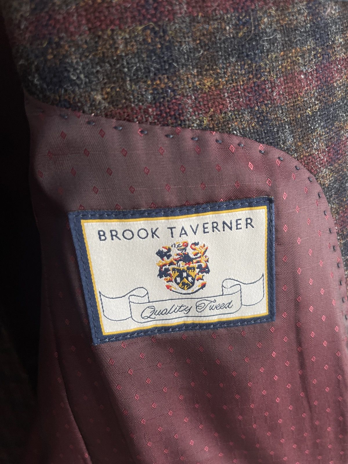 Vintage 🔥BROOK TAVERNER vintage wool blazer coat classic jacket Size 38L - 7 Thumbnail