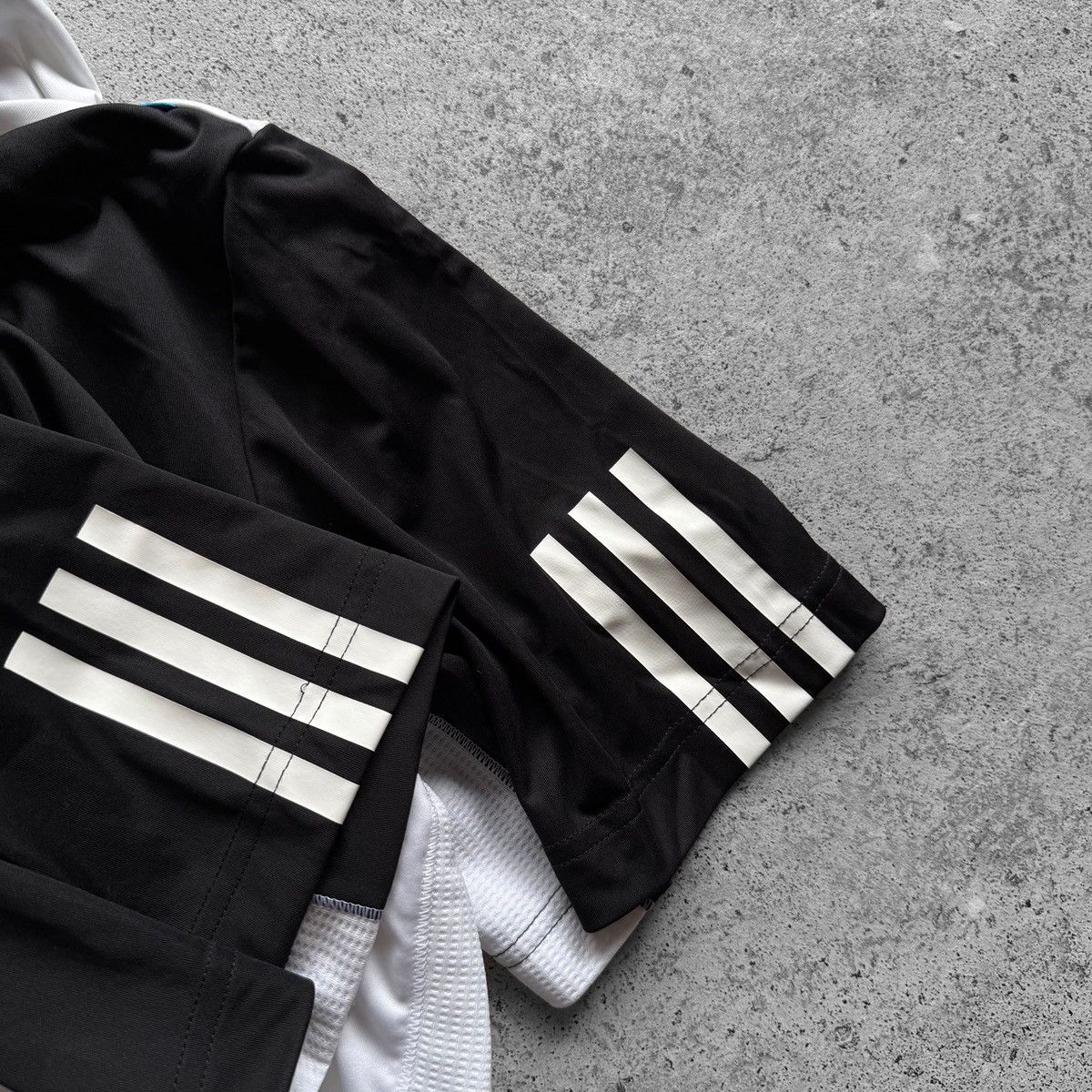 Adidas Adidas Tennis Mens Black White Response 3 Stripe Polo Shirt Size US XXL / EU 58 / 5 - 8 Thumbnail