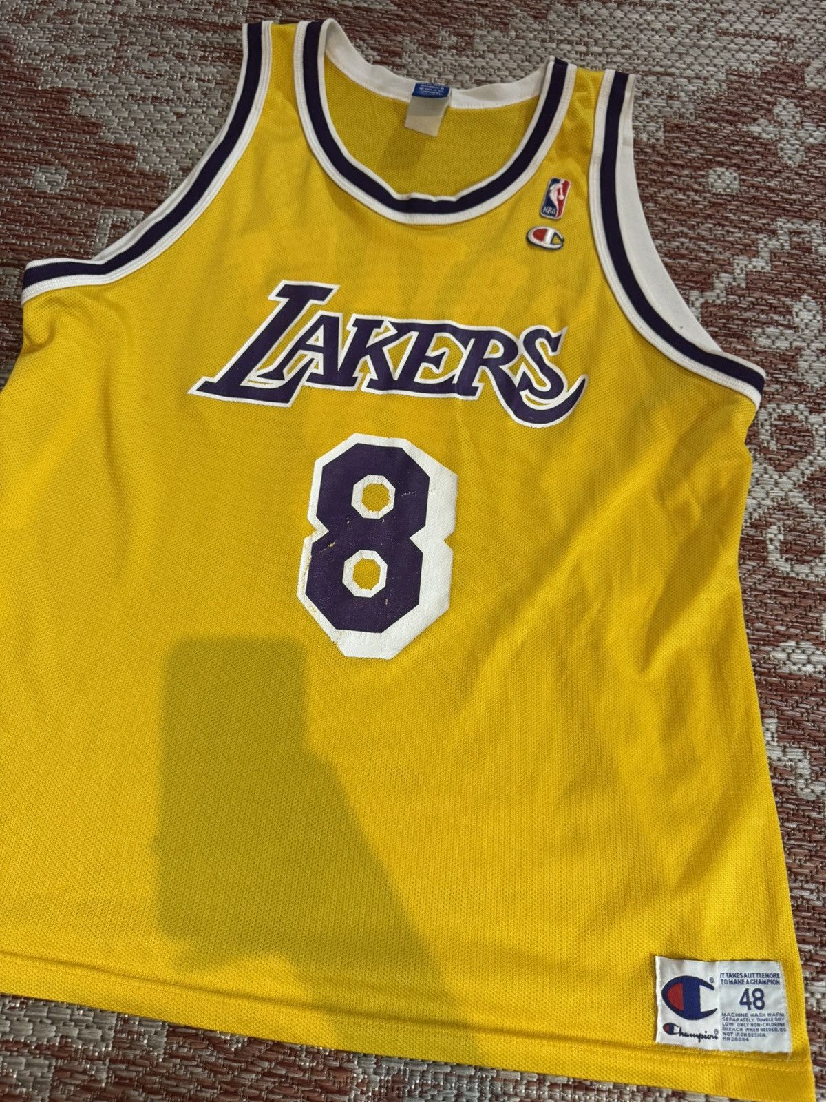 Champion Rare Kobe Bryant Lakers Jersey Size 48 Champion Yellow Size US XL / EU 56 / 4 - 2 Thumbnail