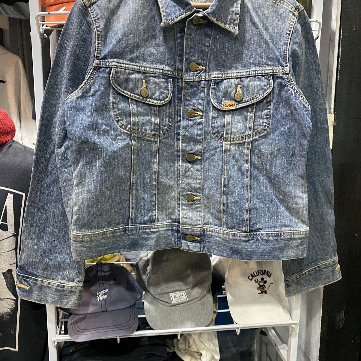 Lee × Vintage Vintage Lee Denim Light Blue 80s 90s Jeans Rider Jacket Size US M / EU 48-50 / 2 - 4 Thumbnail